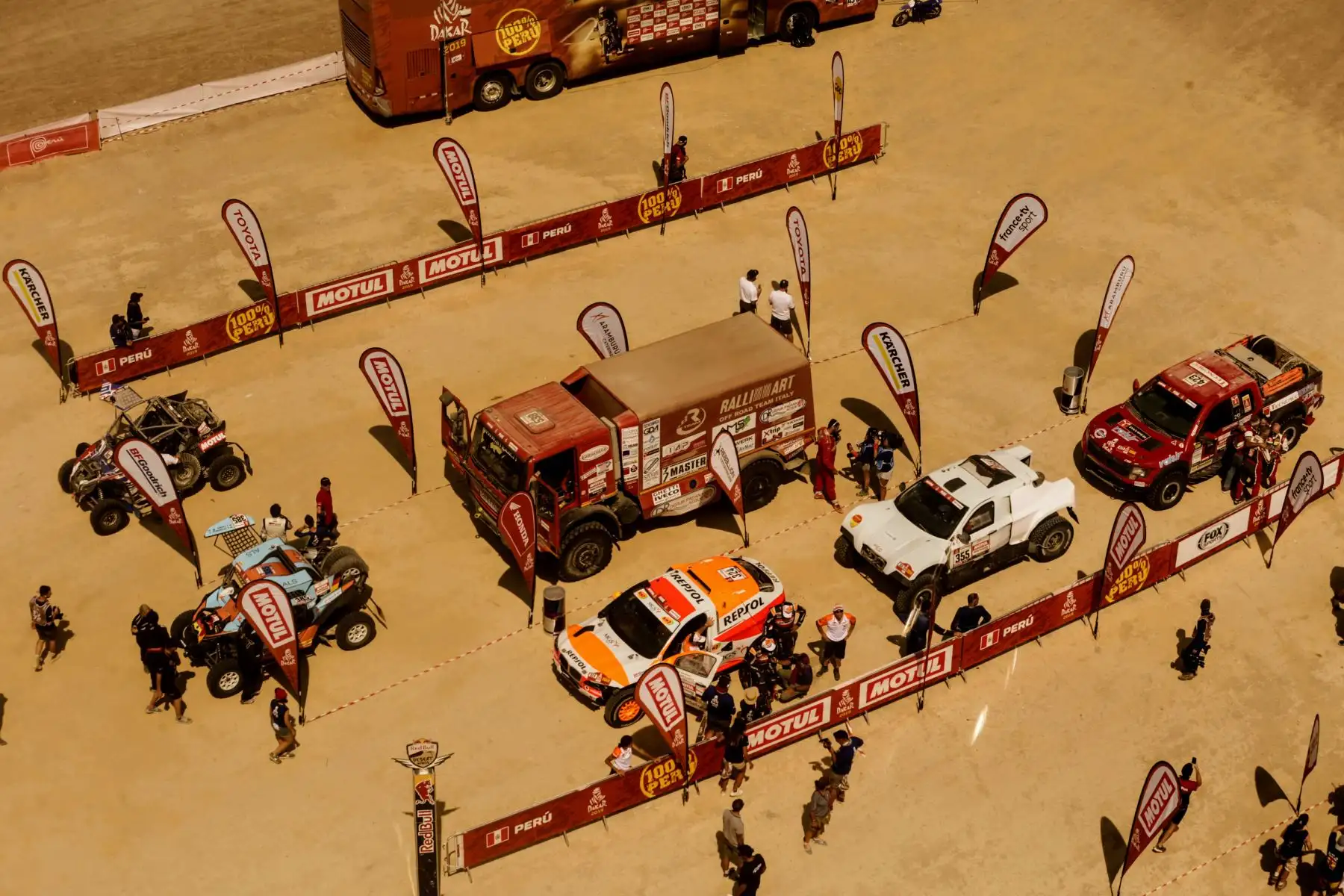Ultima etapa del Dakar 2019 en Ica. Foto: ANDINA/Luis Iparraguirre