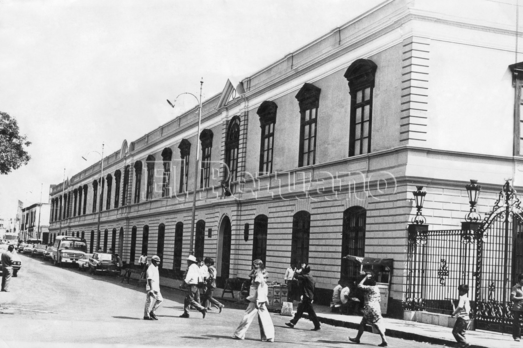 Lima - Noviembre 1975 / Casona de la Universidad Nacional Mayor de San Marcos.  Foto: Archivo Histórico de EL PERUANO