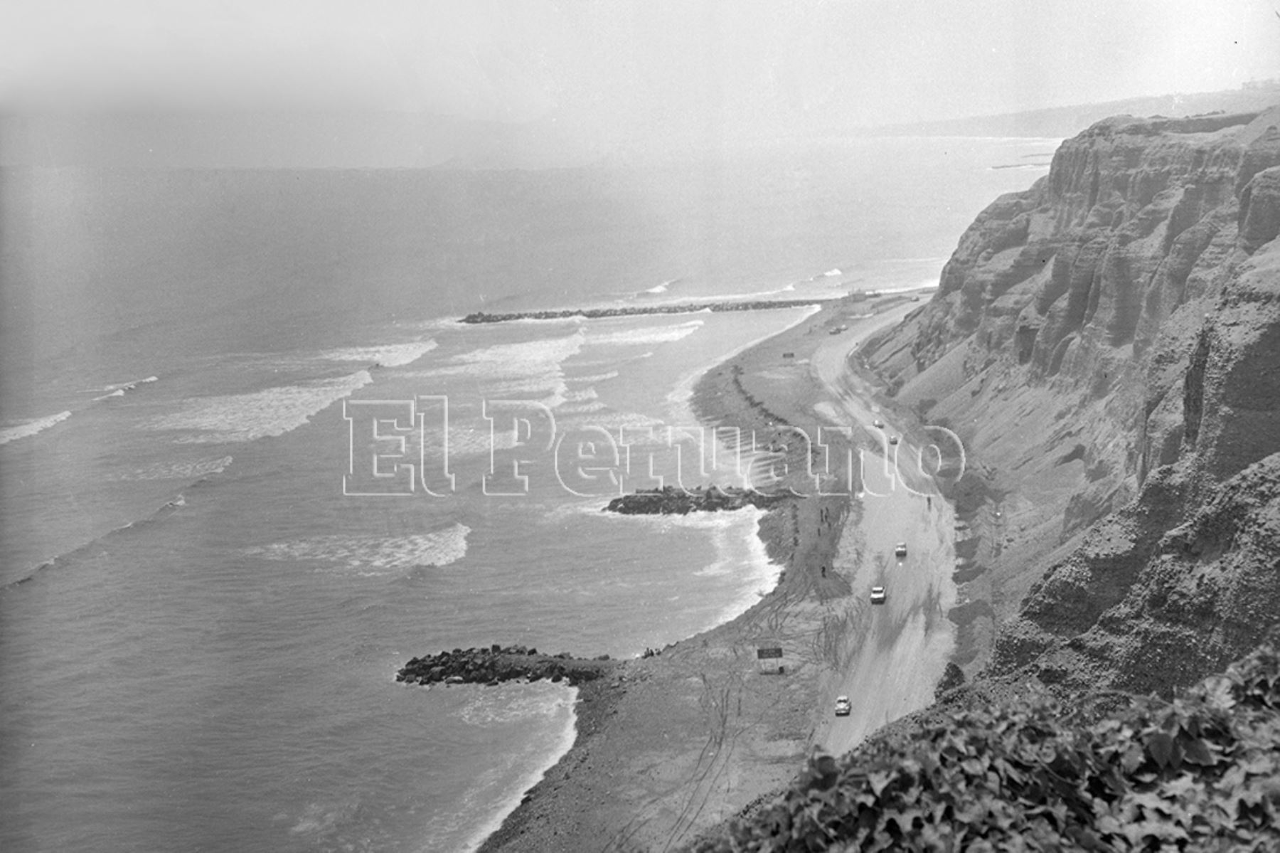 Lima - 3 octubre 1974 / Vista parcial de la Costa Verde.  Foto: Archivo Histórico de EL PERUANO