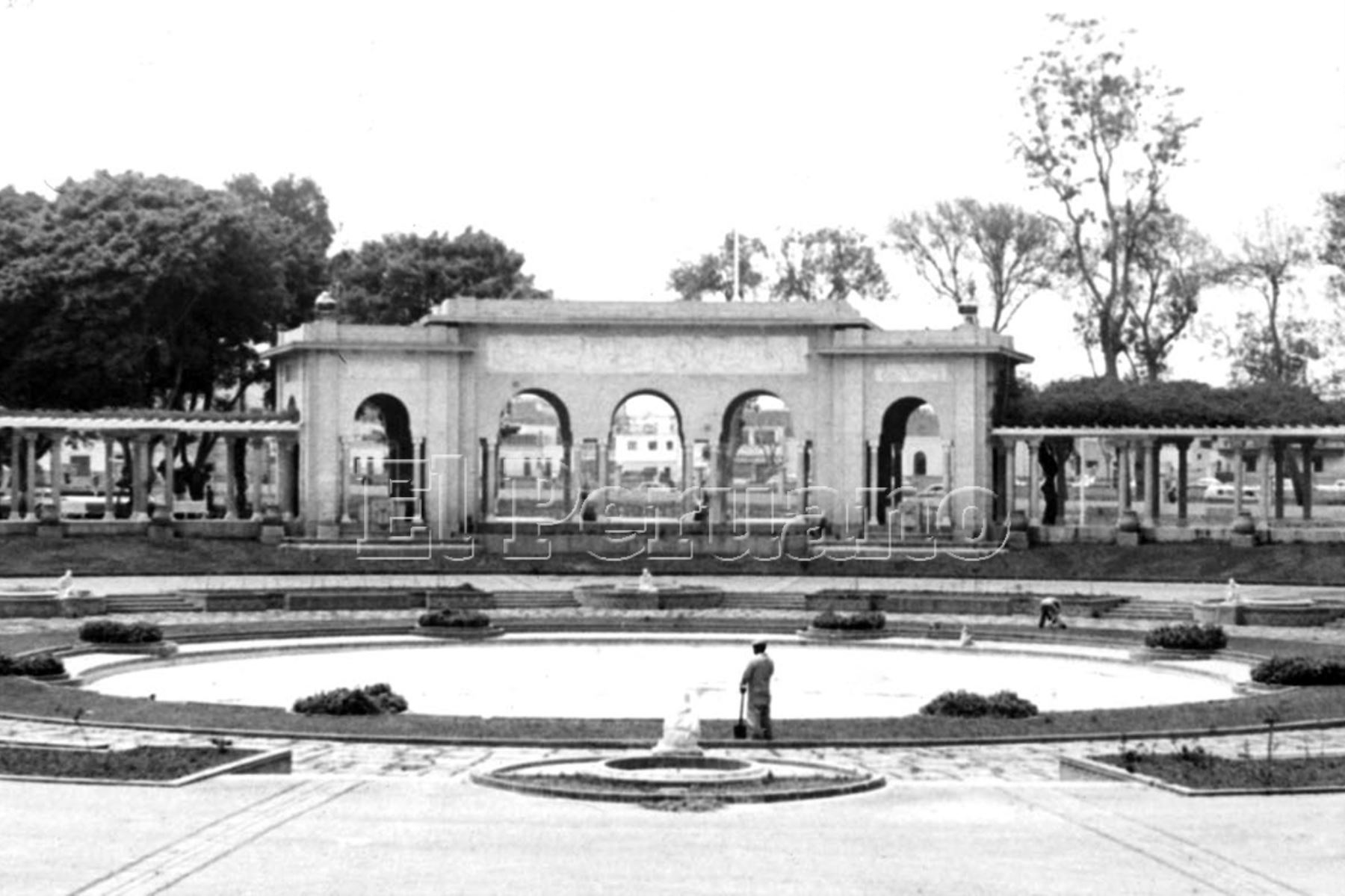Lima - 1970 / Parque de la Reserva.  Foto: Archivo Histórico de EL PERUANO