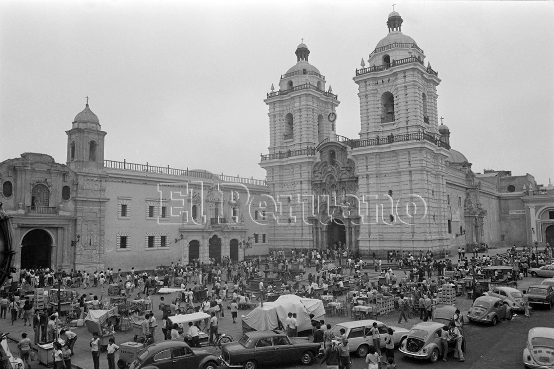 Lima - 20 abril 1984 /  Convento de San Francisco.  Foto: Archivo Histórico de EL PERUANO / Norman Córdova