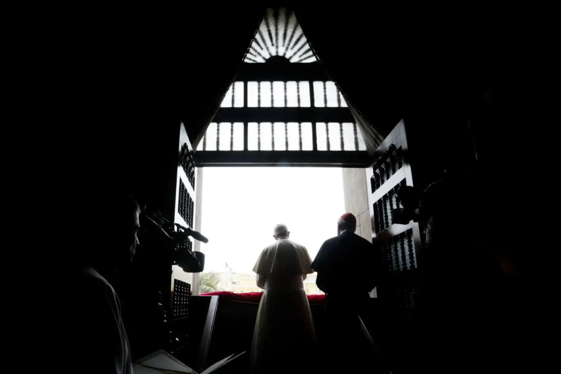 En la intimidad del ángelus. Foto: ANDINA/Carlos Lezama