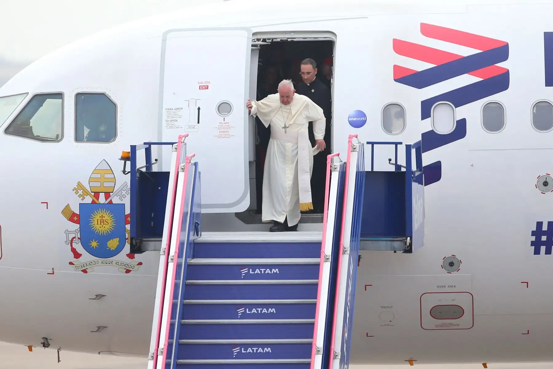 Papa Francisco Llega al Perú. Foto: ANDINA/Juan Carlos Guzman