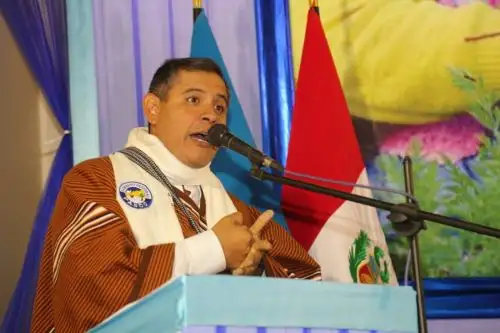 Ministro de Agricultura y Riego, Gustavo Mostajo en Cerro de Pasco. Foto: Cortesía.