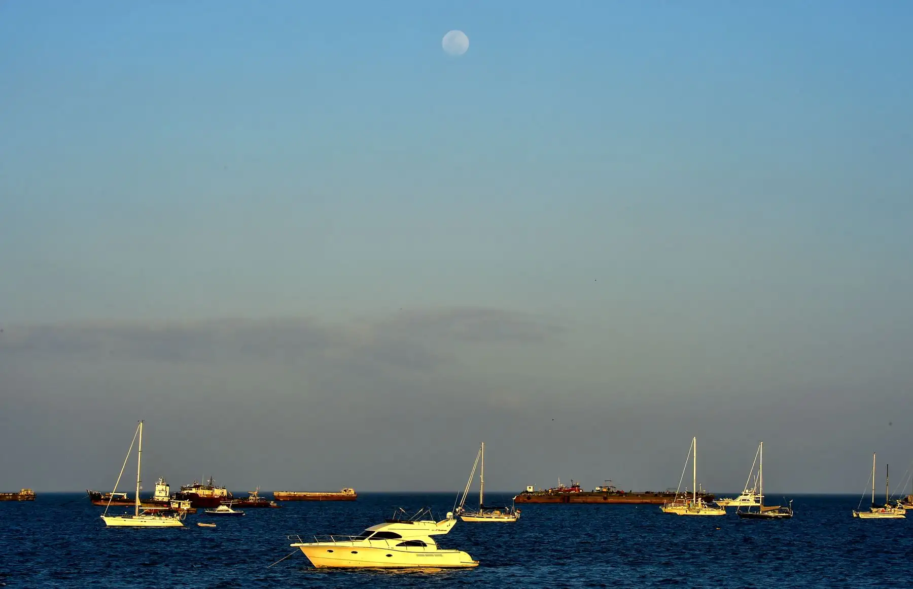 Imagen de la luna llena sobre la ciudad de Panamá tomada el 19 de enero de 2019. El próximo 20-21 de enero, tendremos la primera luna llena de 2019 y el primer eclipse lunar.Foto:AFP