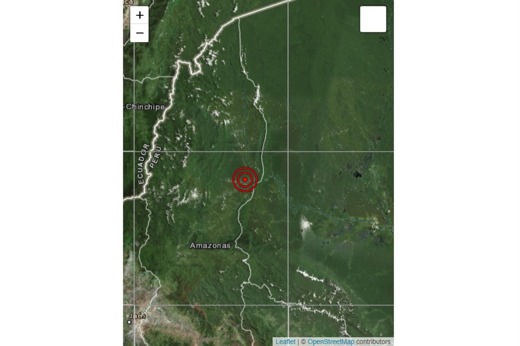 Sismo de magnitud 4.0 remeció hoy la región Amazonas.
