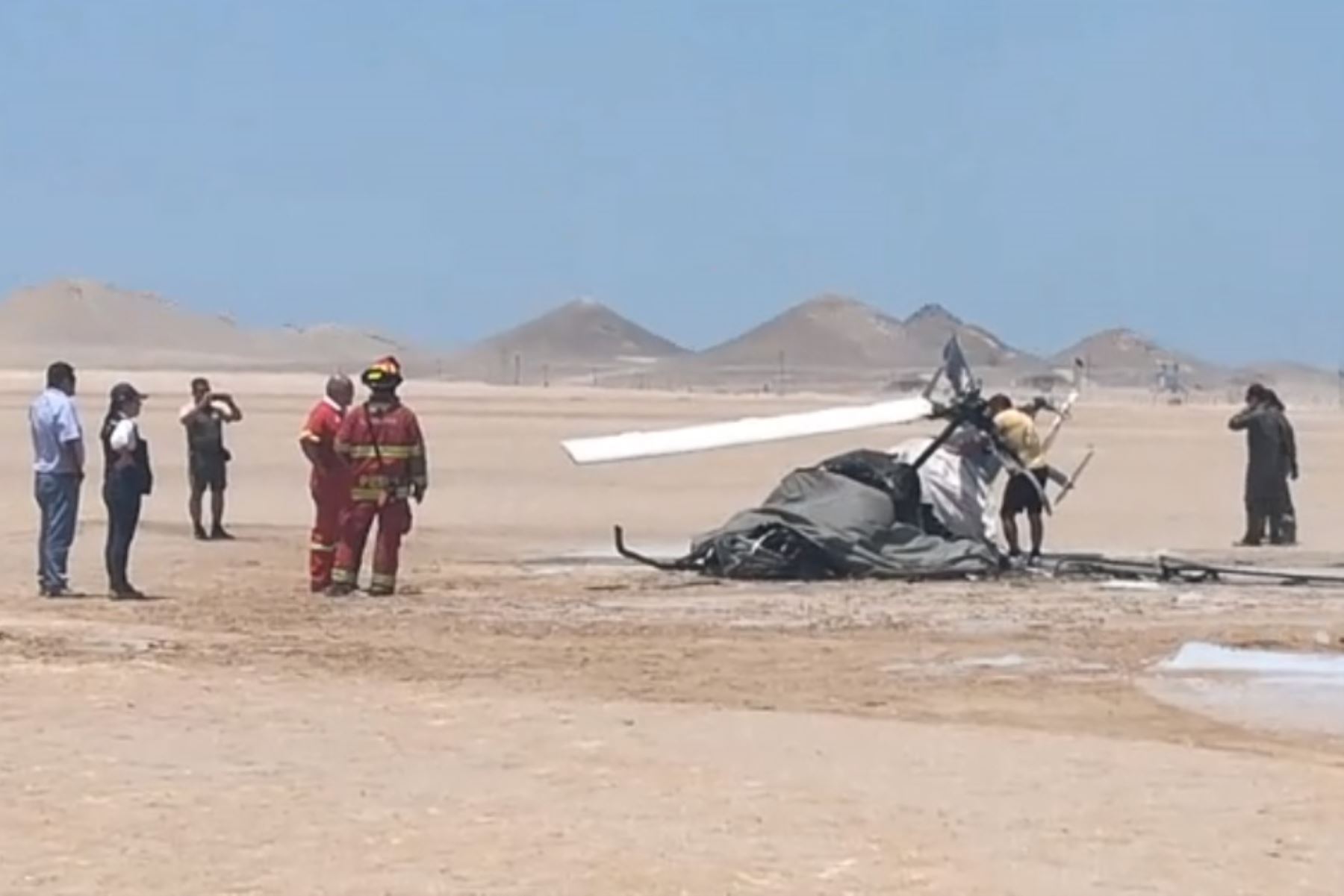 Dos miembros del Ejército mueren al caer helicóptero en Moquegua. Foto: Radio Americana de Ilo/Facebook