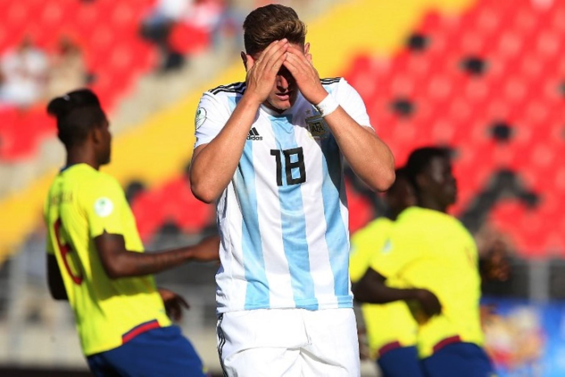 La selección de argentina sufre en el Sudamericano Sub-20