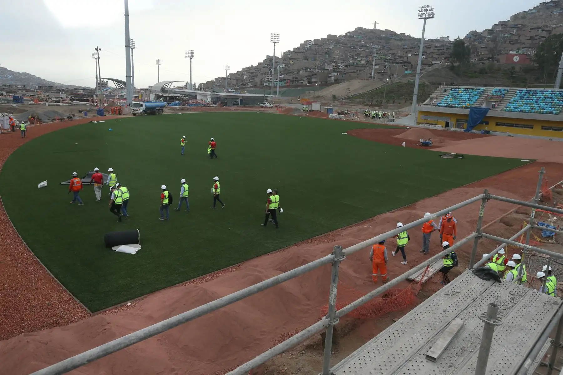 Panamericanos Lima 2019. Recorrido en las instalaciones de la villa deportiva de Villa Maria del Triunfo. Foto: ANDINA/Vidal Tarqui