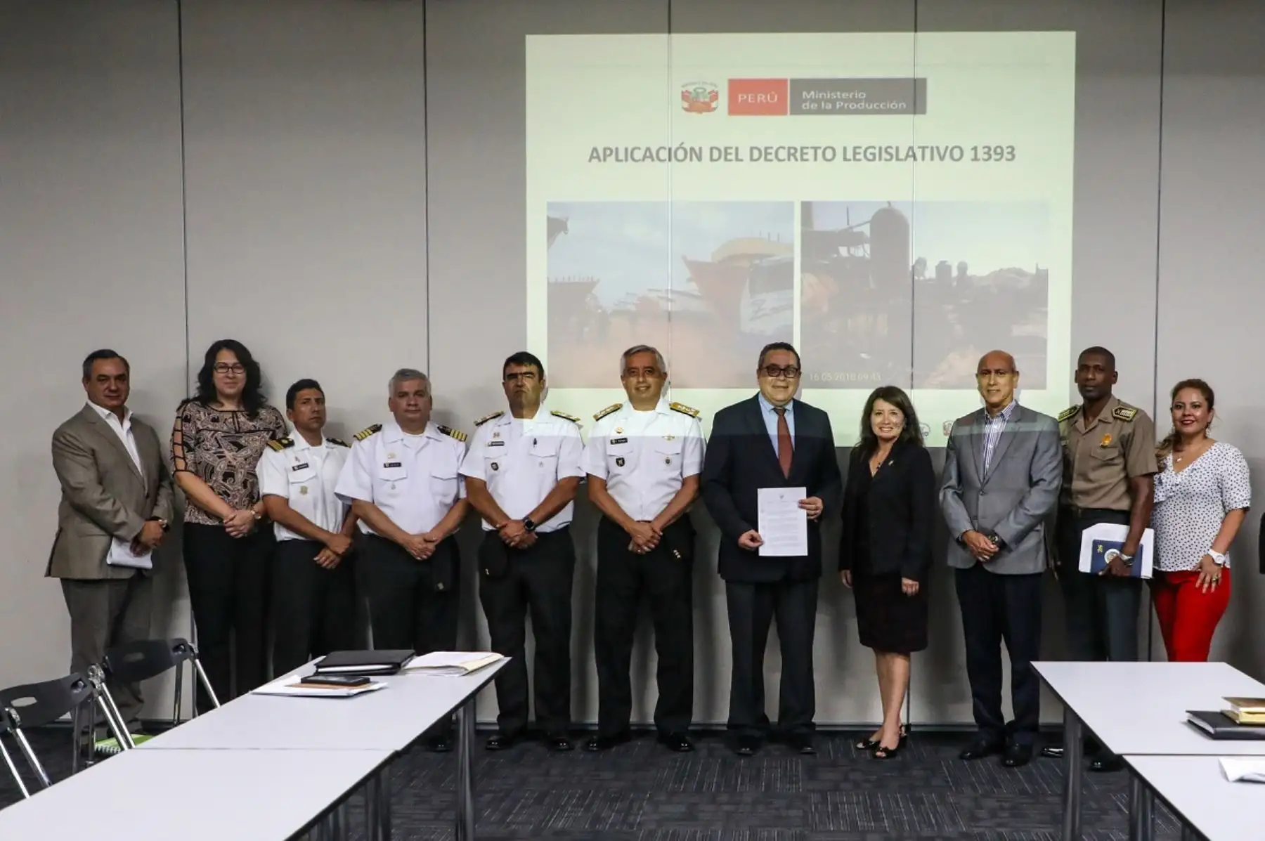 Presentación del protocolo de interdicción. Foto: Cortesía.