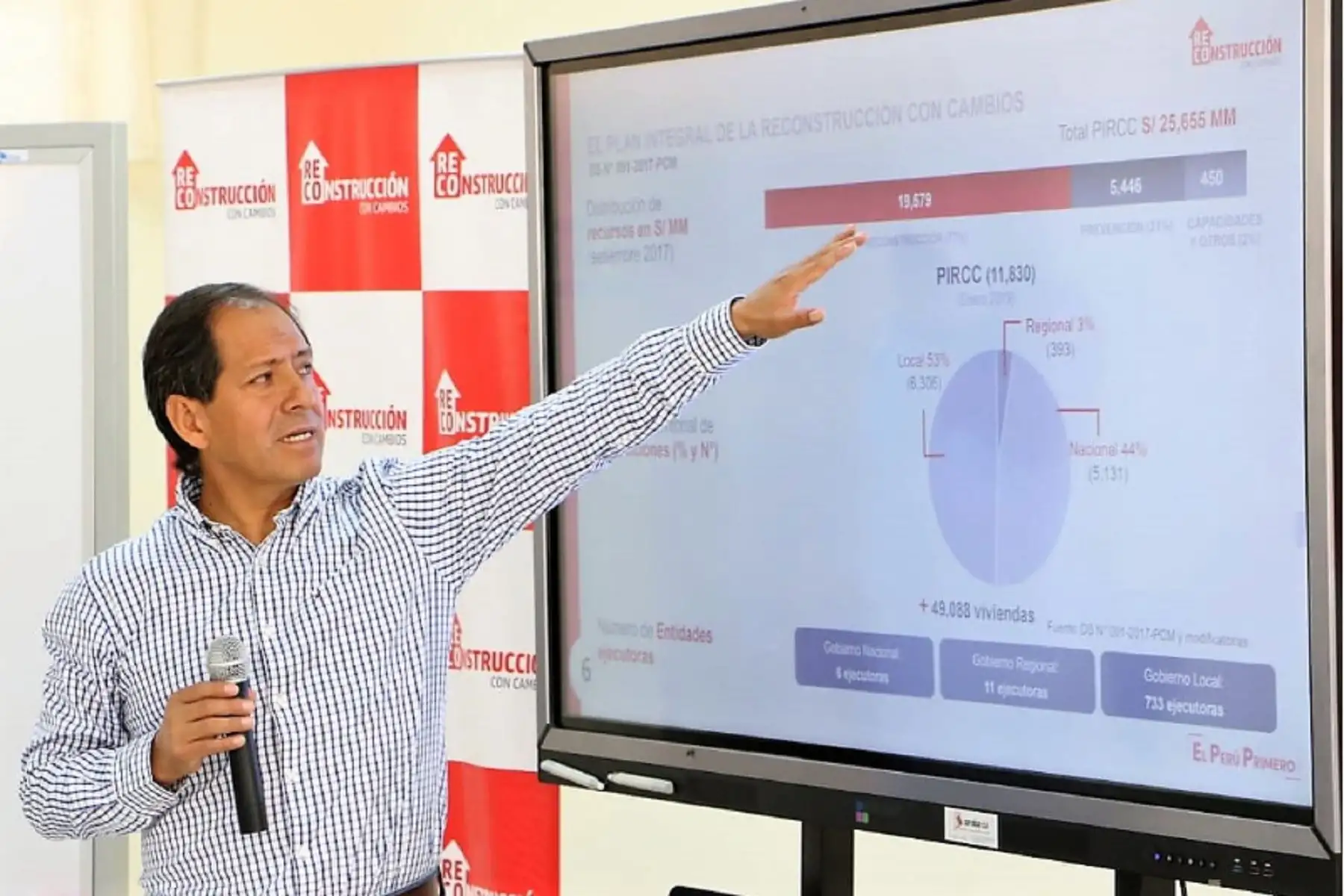 Edgar Quispe, director ejecutivo de la Autoridad para la Reconstrucción con Cambios