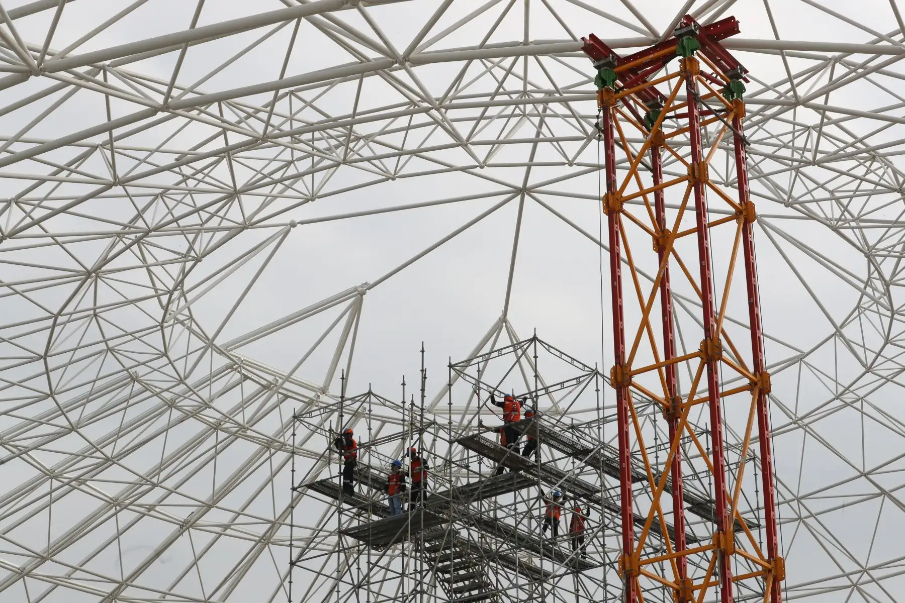 Trabajos en las distintas locaciones de la Videna para los Juegos Paramericanos que se desarrollarán en Lima.

Foto: ANDINA/ Juan Carlos Guzmán Negrini.