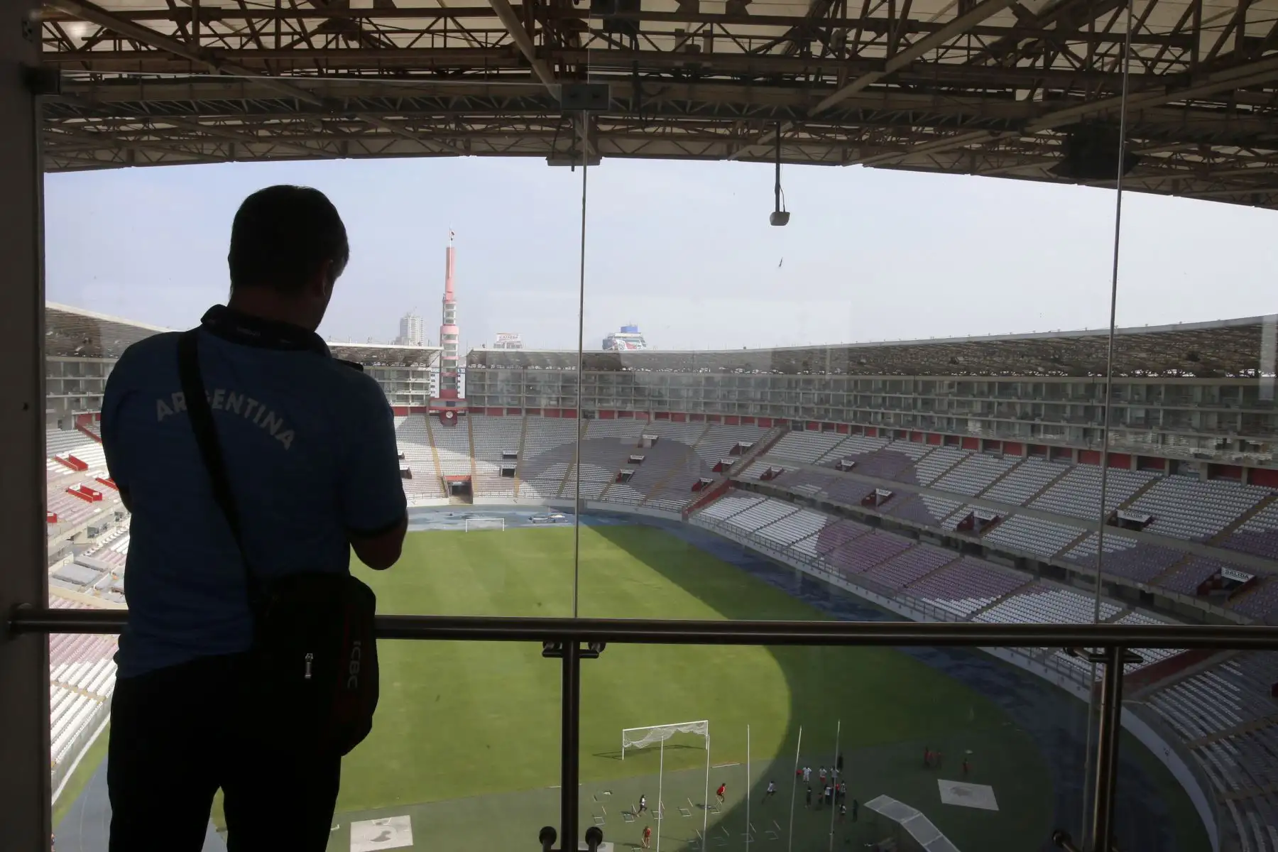Estadio Nacional sede de los Panamericanos Lima 2019. Delegaciones de países extranjeros visitan y realizan recorrido en las diversa sedes. Foto: ANDINA/Nathalie Sayago