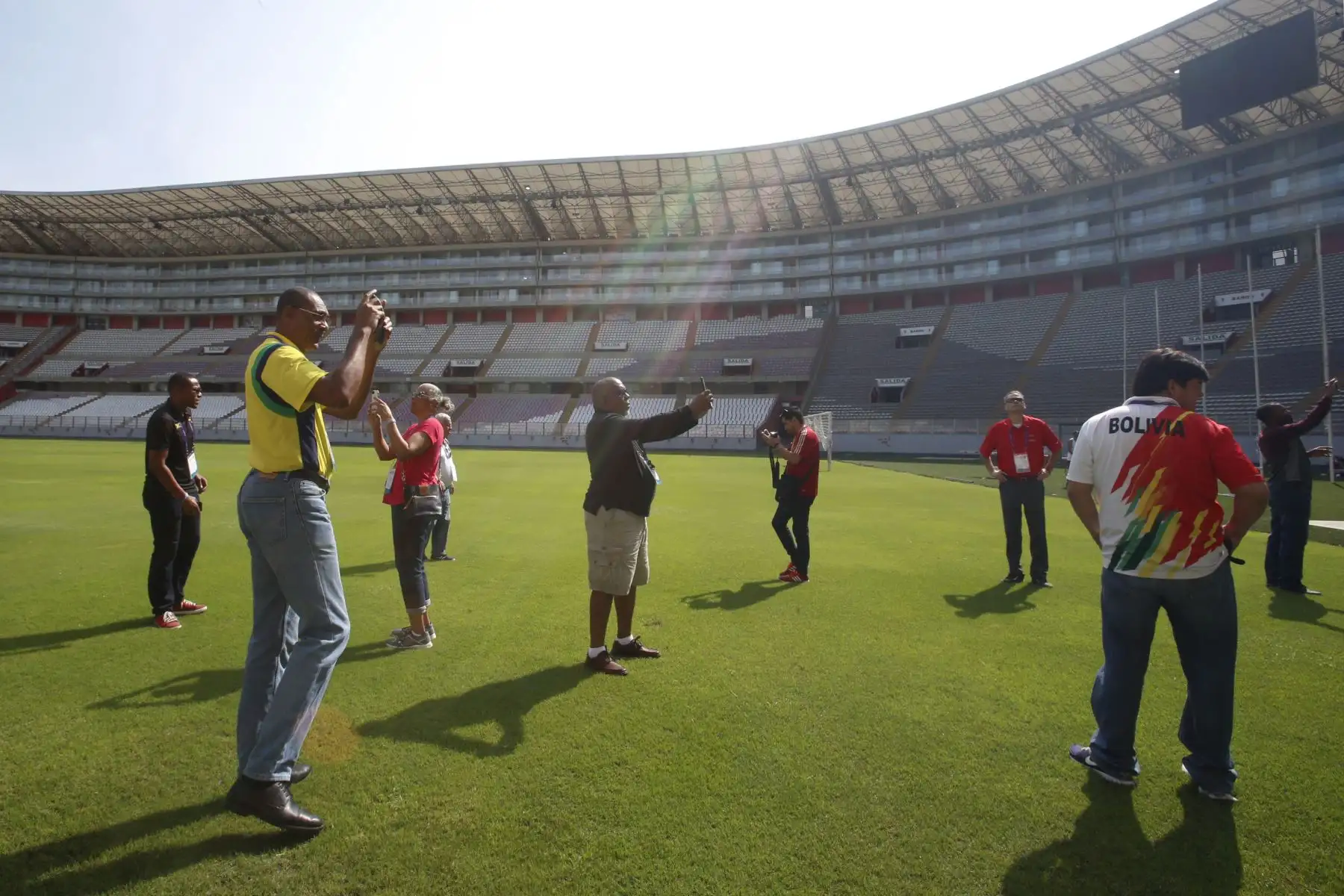 Estadio Nacional sede de los Panamericanos Lima 2019. Delegaciones de países extranjeros visitan y realizan recorrido en las diversa sedes. Foto: ANDINA/Nathalie Sayago