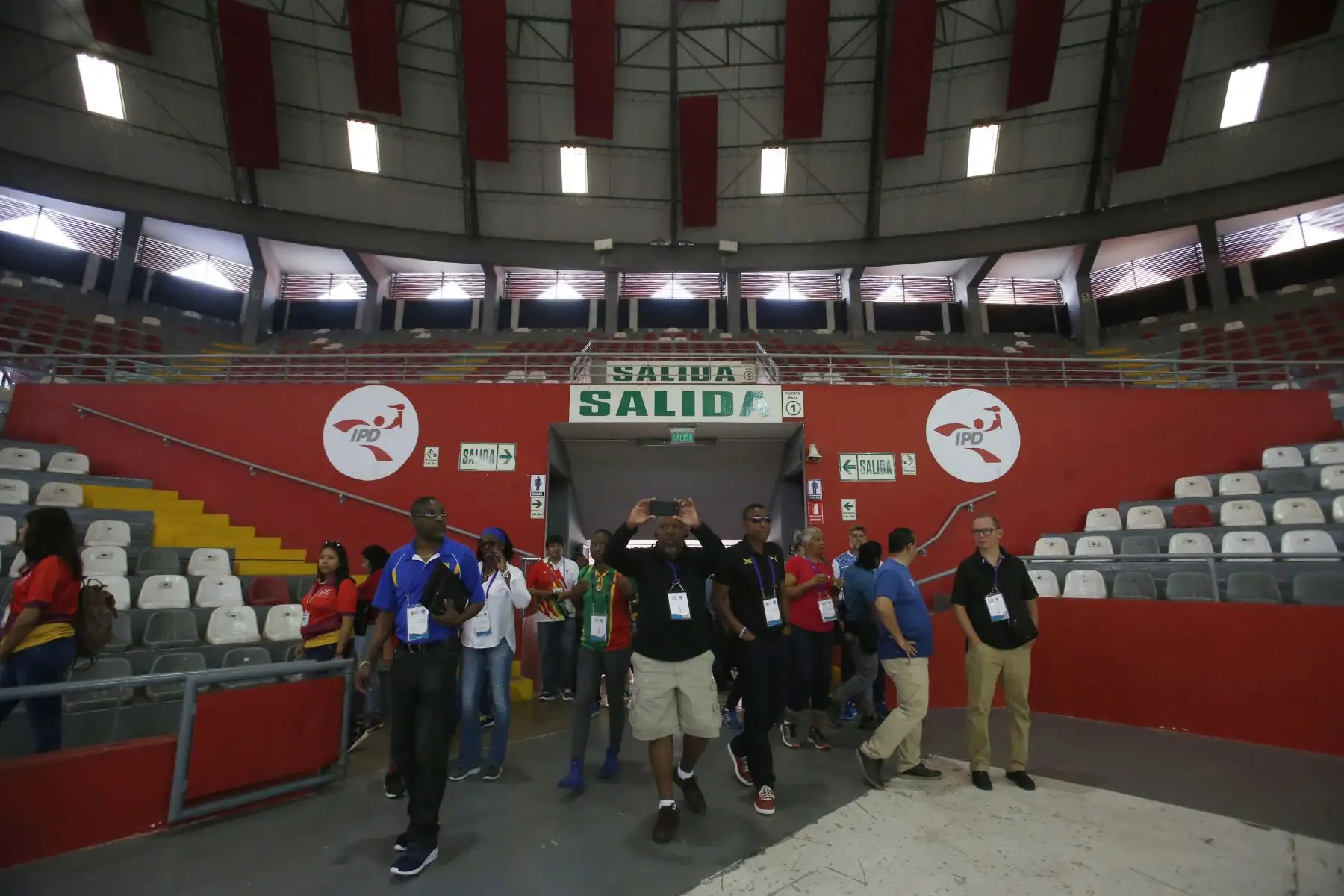Coliseo Dibós sede de los Panamericanos Lima 2019. Delegaciones de países extranjeros visitan y realizan recorrido en las diversa sedes. Foto: ANDINA/Nathalie Sayago
