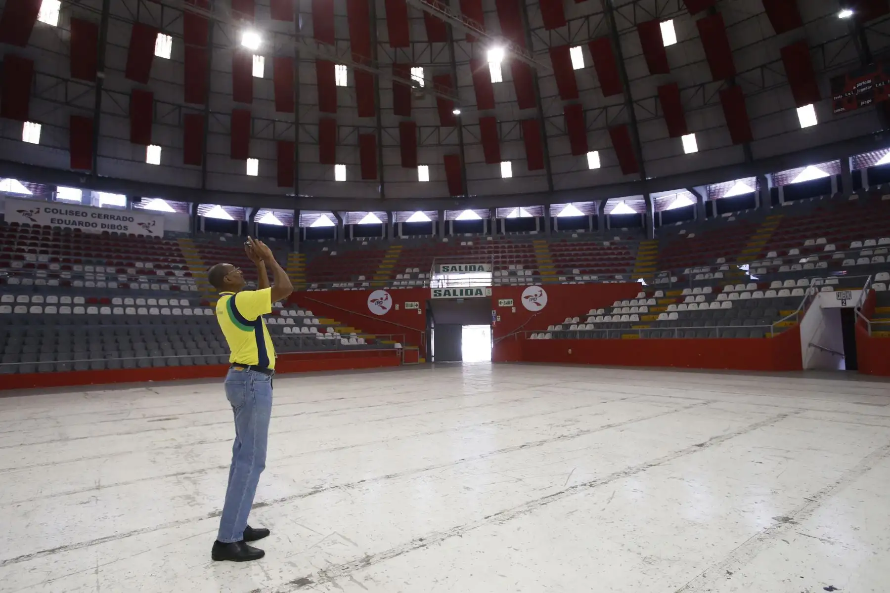 Coliseo Dibós sede de los Panamericanos Lima 2019. Delegaciones de países extranjeros visitan y realizan recorrido en las diversa sedes. Foto: ANDINA/Nathalie Sayago