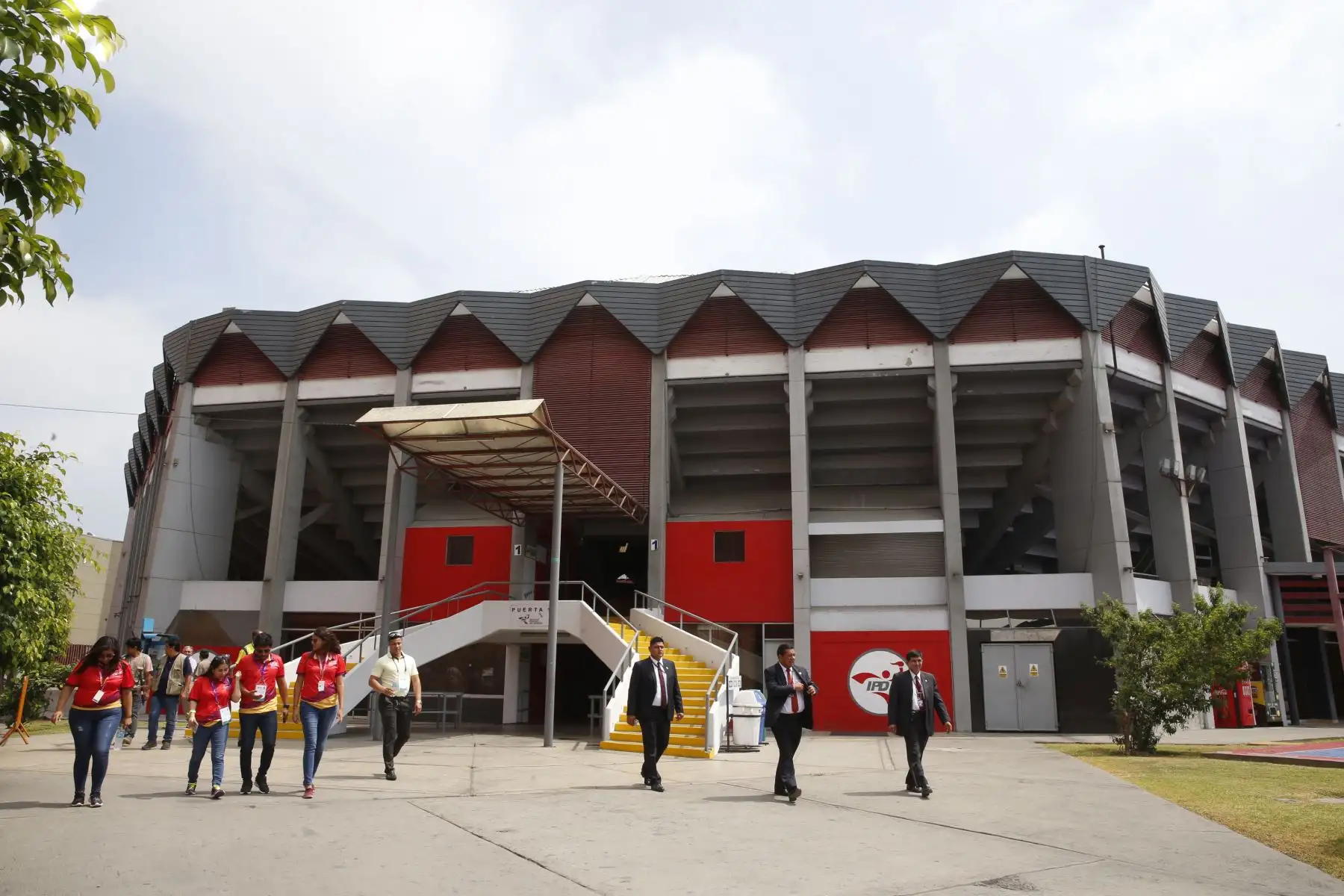 Coliseo Dibós sede de los Panamericanos Lima 2019. Delegaciones de países extranjeros visitan y realizan recorrido en las diversa sedes. Foto: ANDINA/Nathalie Sayago