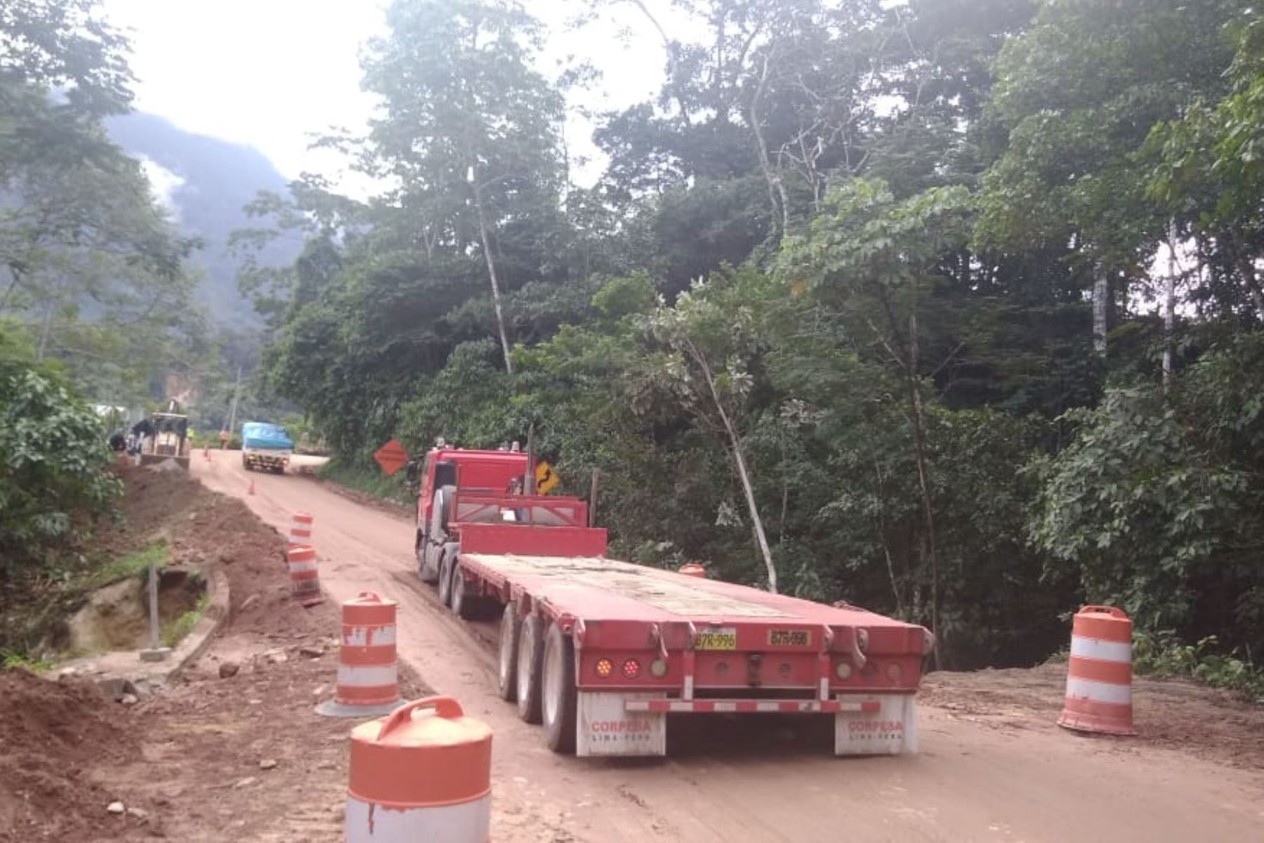 Continúa restringido el tránsito en la carretera Tarapoto-Yurimaguas, en San Martín.