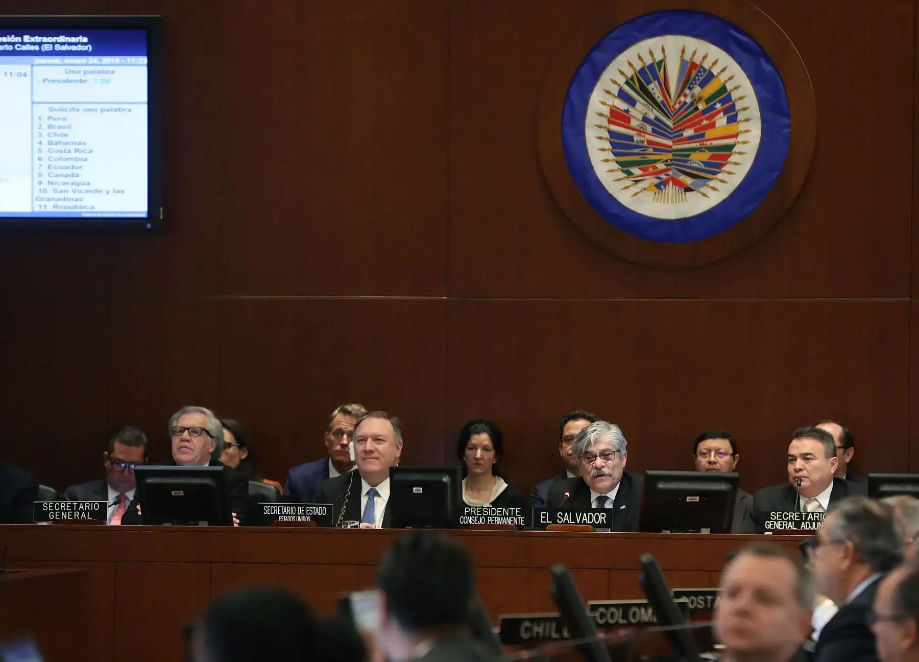 Reunión del Consejo Permanente de la Organización de los Estados Americanos (OEA) Foto: AFP