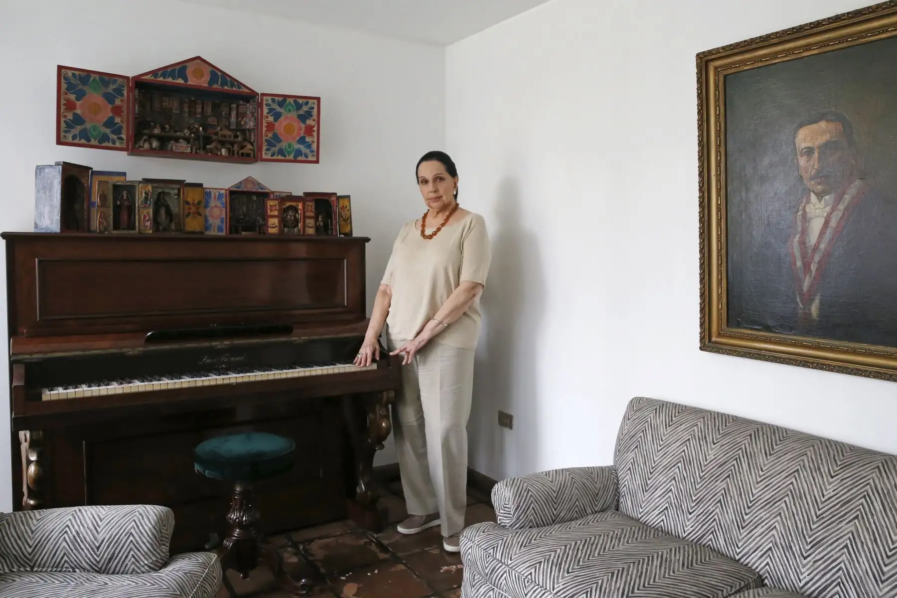 Entrevista Alicia Maguiña. Intérprete y compositora peruana presenta su libro "Mi vida entre cantos". Foto: ANDINA/Nathalie Sayago
