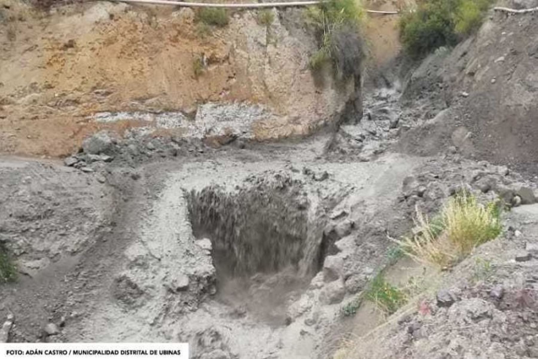 IGP alertó del descenso de lodo volcánico en las laderas de Ubinas y Huaynaputina, en Moquegua. ANDINA/Difusión