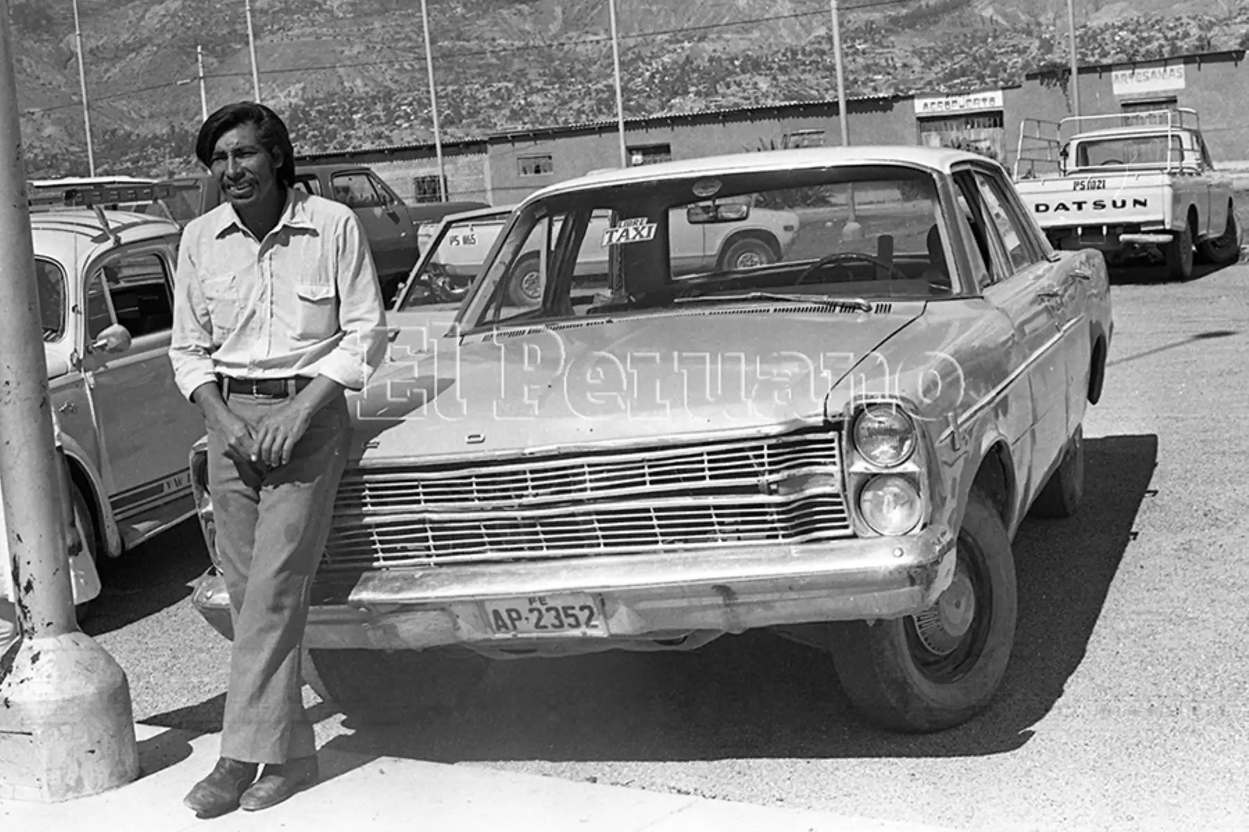 Ayacucho - 30 enero 1983 / Salvador Luna Ramos, el taxista que traslado a los ocho periodistas  hasta las cercanías de Uchuraccay. Foto: Archivo Histórico de EL PERUANO / Virgilio Molero