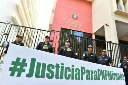 Familiares del suboficial de tercera PNP Elvis Miranda pidieron apoyo a las autoridades. Foto: ANDINA/Difusión