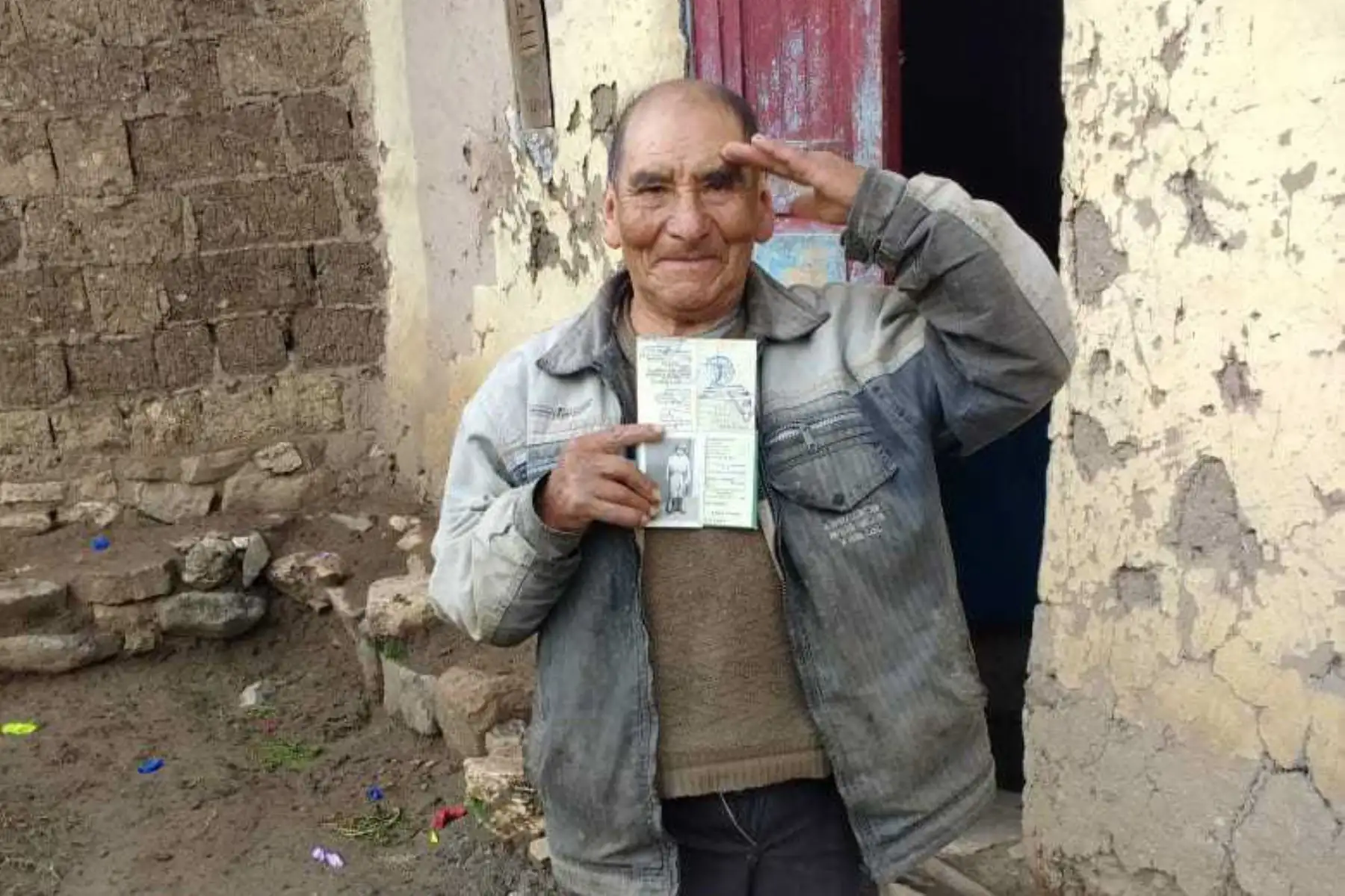 Dionicio Merino Huasco, usuario del Programa Nacional de Asistencia Solidaria Pensión 65, del Ministerio de Desarrollo e Inclusión Social (Midis).