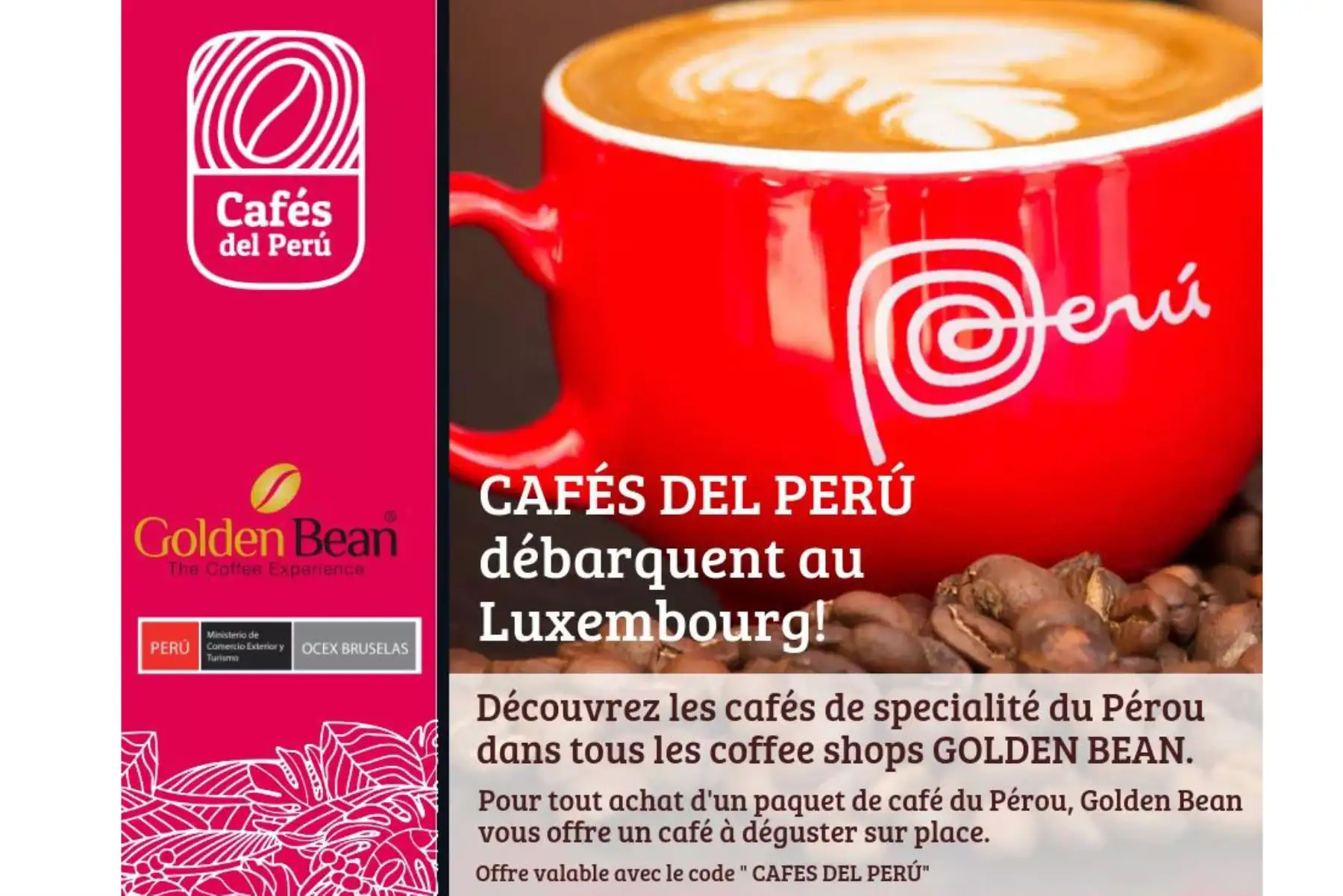 Lanzamiento de la marca nacional "Cafès del Perù" en Luxemburgo,mercado de más de 500,000 habitantes con altísimo poder adquisitivo y buen gusto por el Cafè. Foto:ANDINA/Mincetur