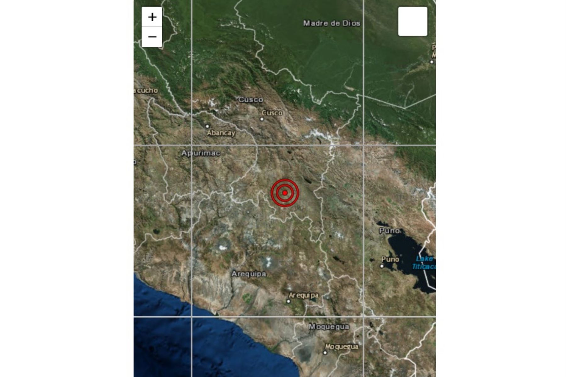Sismo de magnitud 4.0 remeció hoy la provincia cusqueña de Espinar.