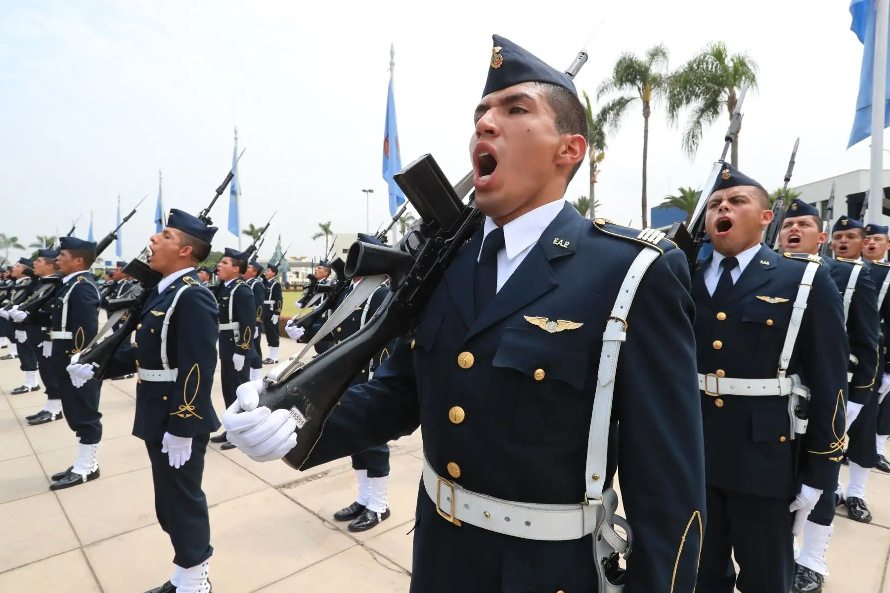 Presidente  Vizcarra participó de la ceremonia central por los 100 años  de la Fuerza Aérea del Perú. Foto: ANDINA/Prensa Presidencia