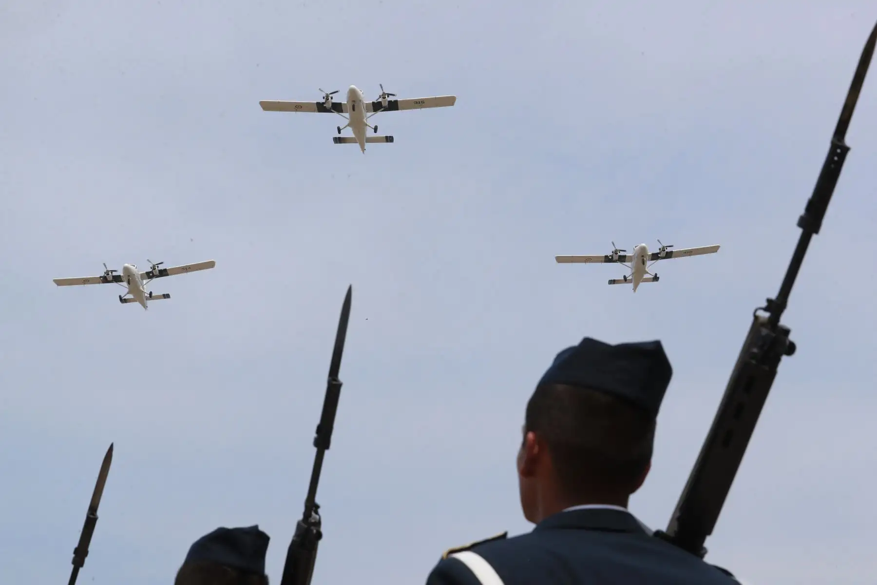 Presidente  Vizcarra participó de la ceremonia central por los 100 años  de la Fuerza Aérea del Perú. Foto: ANDINA/Prensa Presidencia