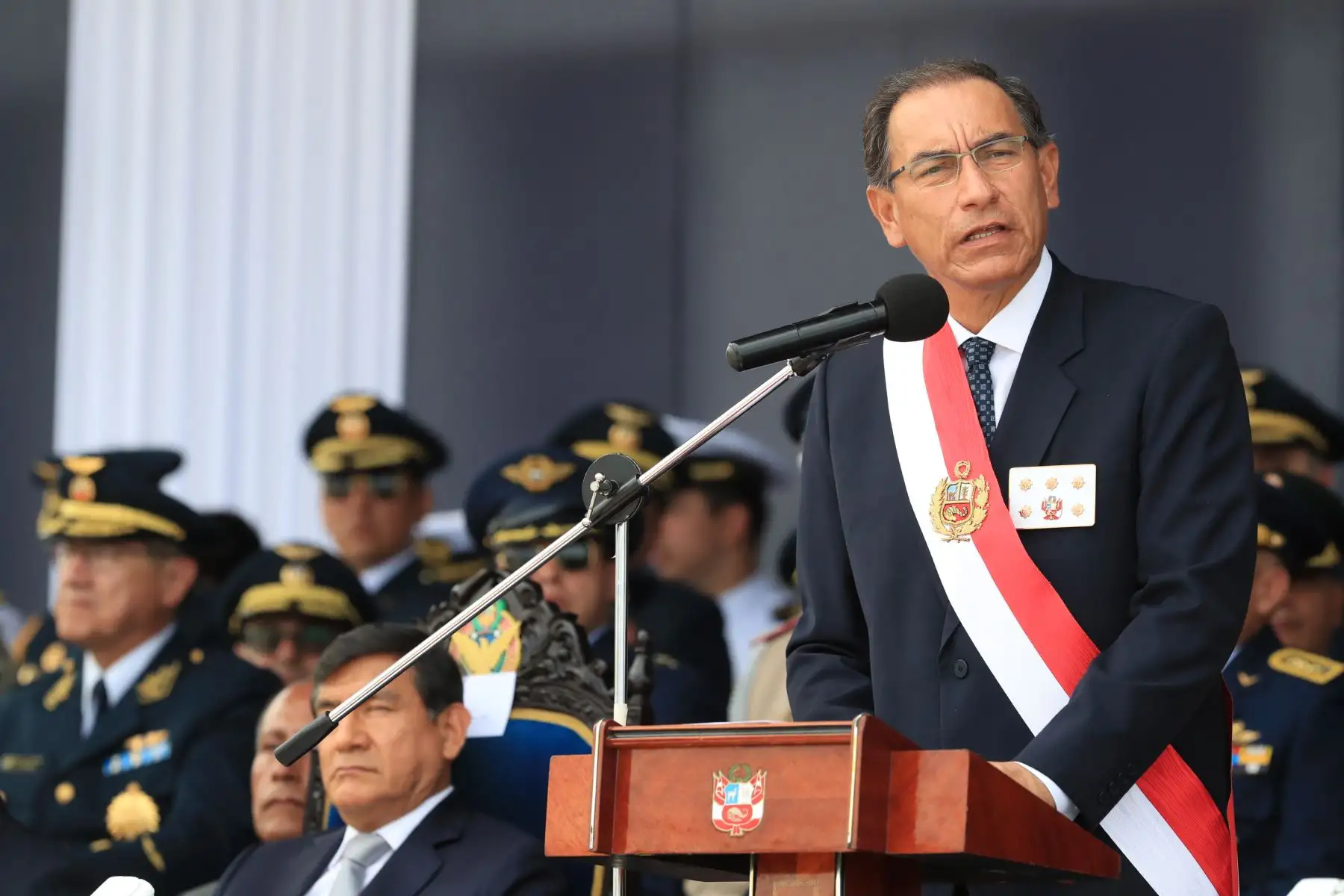 Presidente  Vizcarra participó de la ceremonia central por los 100 años  de la Fuerza Aérea del Perú. Foto: ANDINA/Prensa Presidencia