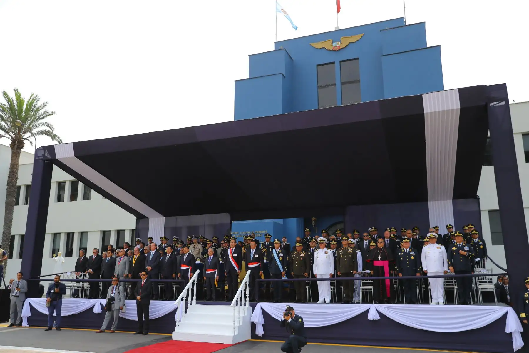Presidente  Vizcarra participó de la ceremonia central por los 100 años  de la Fuerza Aérea del Perú. Foto: ANDINA/Prensa Presidencia