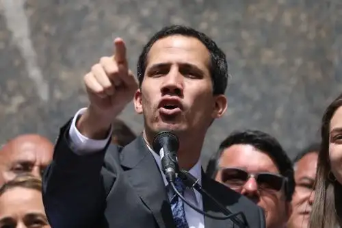 El autoproclamado presidente encargado de Venezuela, Juan Guaido Foto: EFE