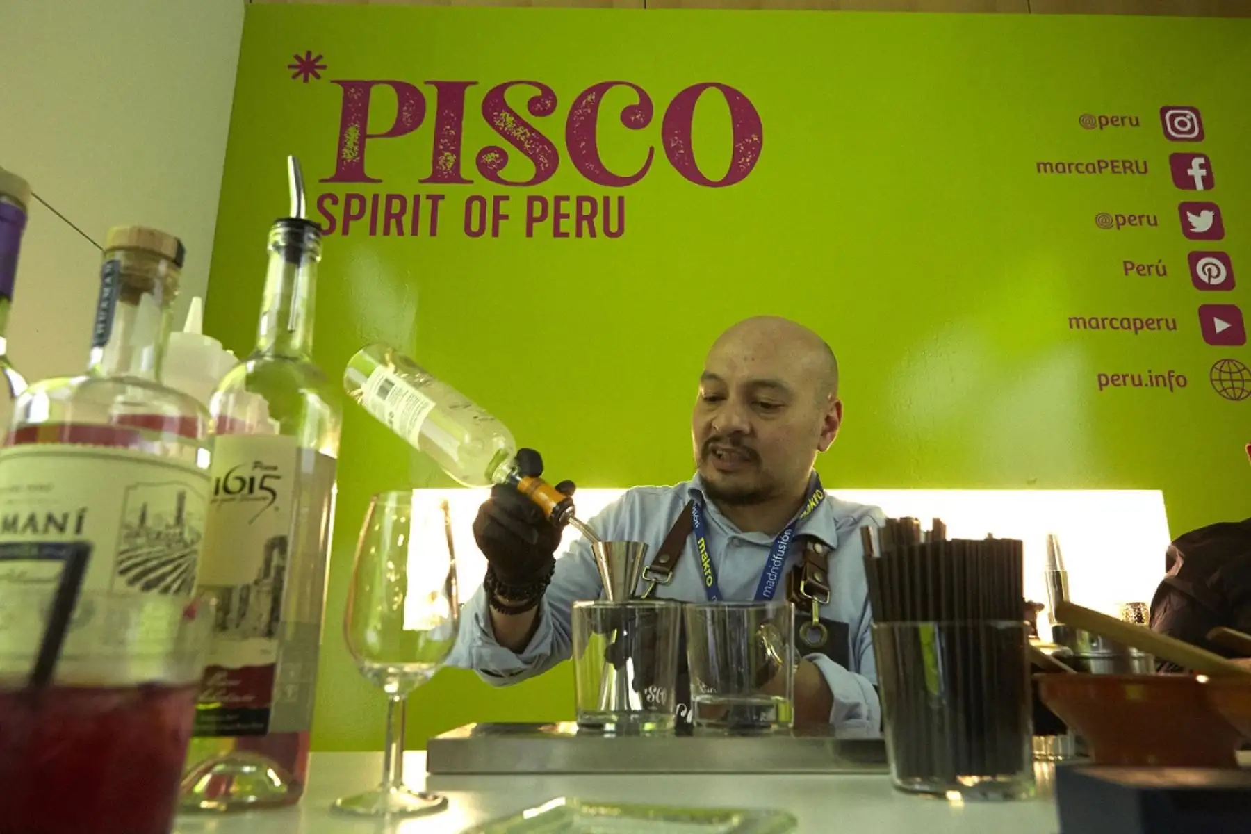 Promoción del pisco en Madrid. Foto: Cortesía.