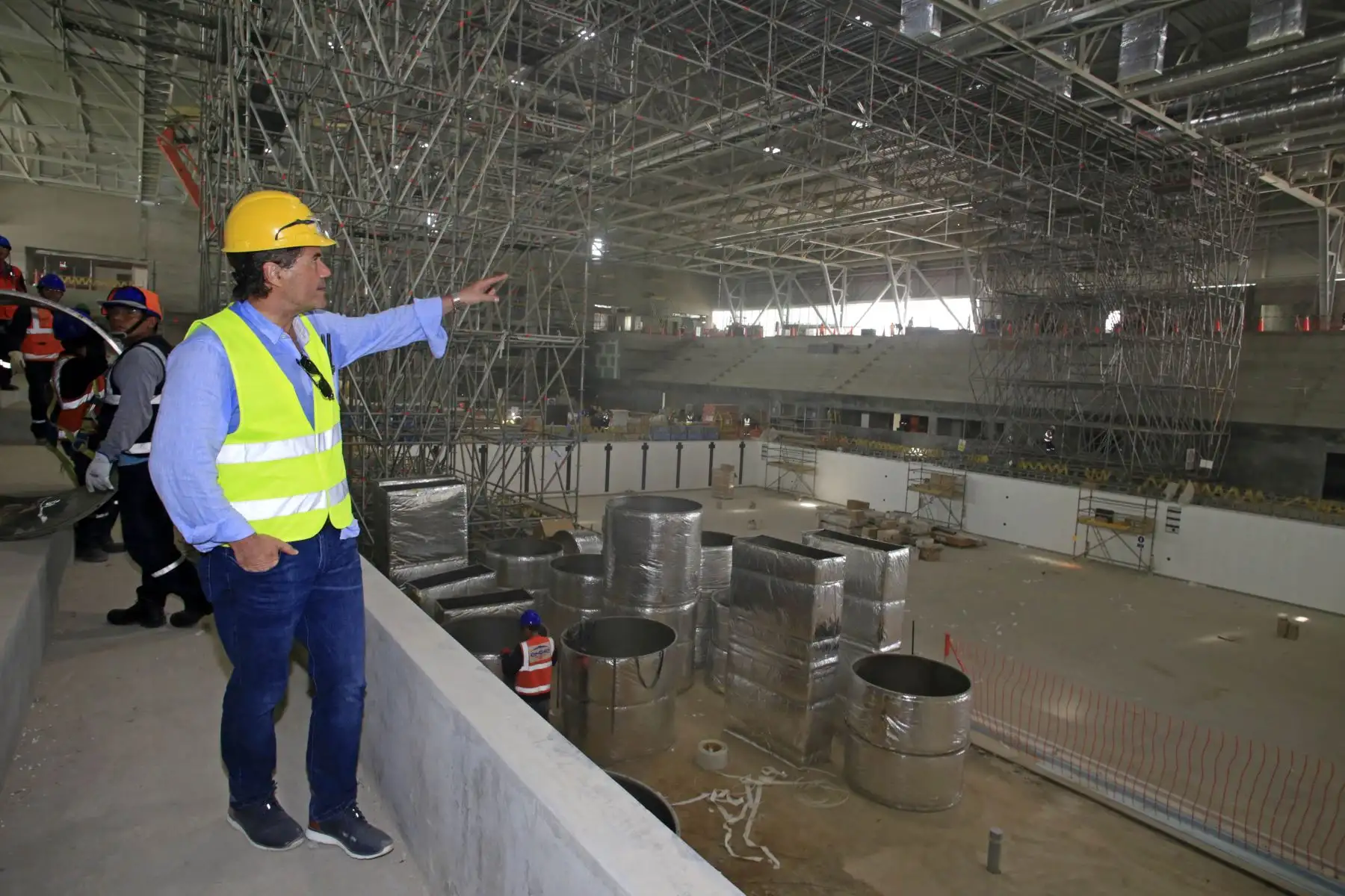 Panamericanos Lima 2019.  Presidente de Panam Sports, Neven Ilic Álvarez inspecciona las diferentes sedes donde se realizarán los juegos. Foto: Lima 2019