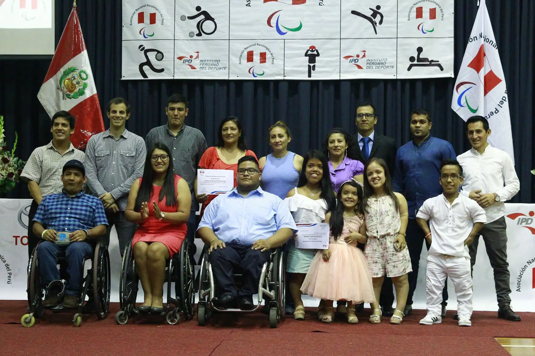 Asociación Nacional Paraolímpica del Perú realizó la ceremonia de Premiación  a deportistas destacados a nivel nacional. Foto: ANDINA/Eddy Ramos