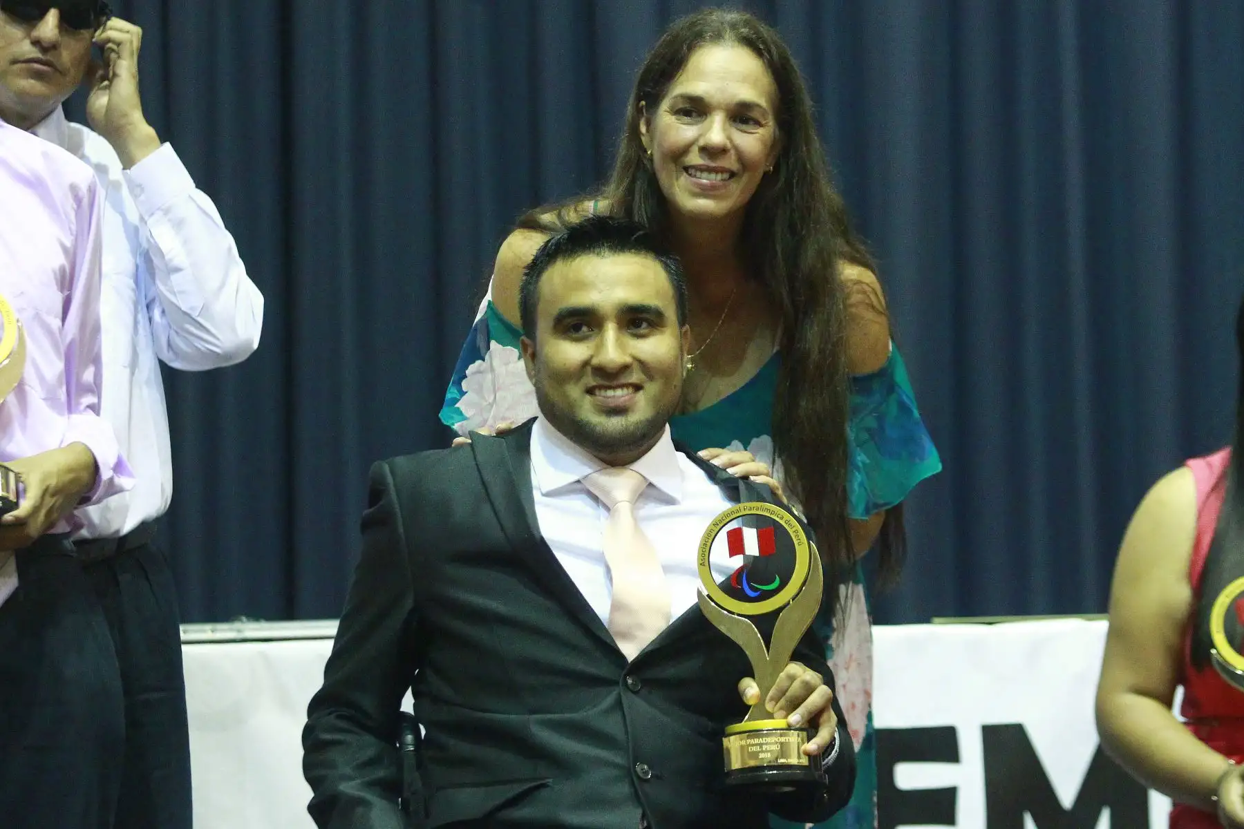 Asociación Nacional Paraolímpica del Perú premia a Jorge Garcela como mejor deportista Paradeportista  2018. Foto: ANDINA/Eddy Ramos