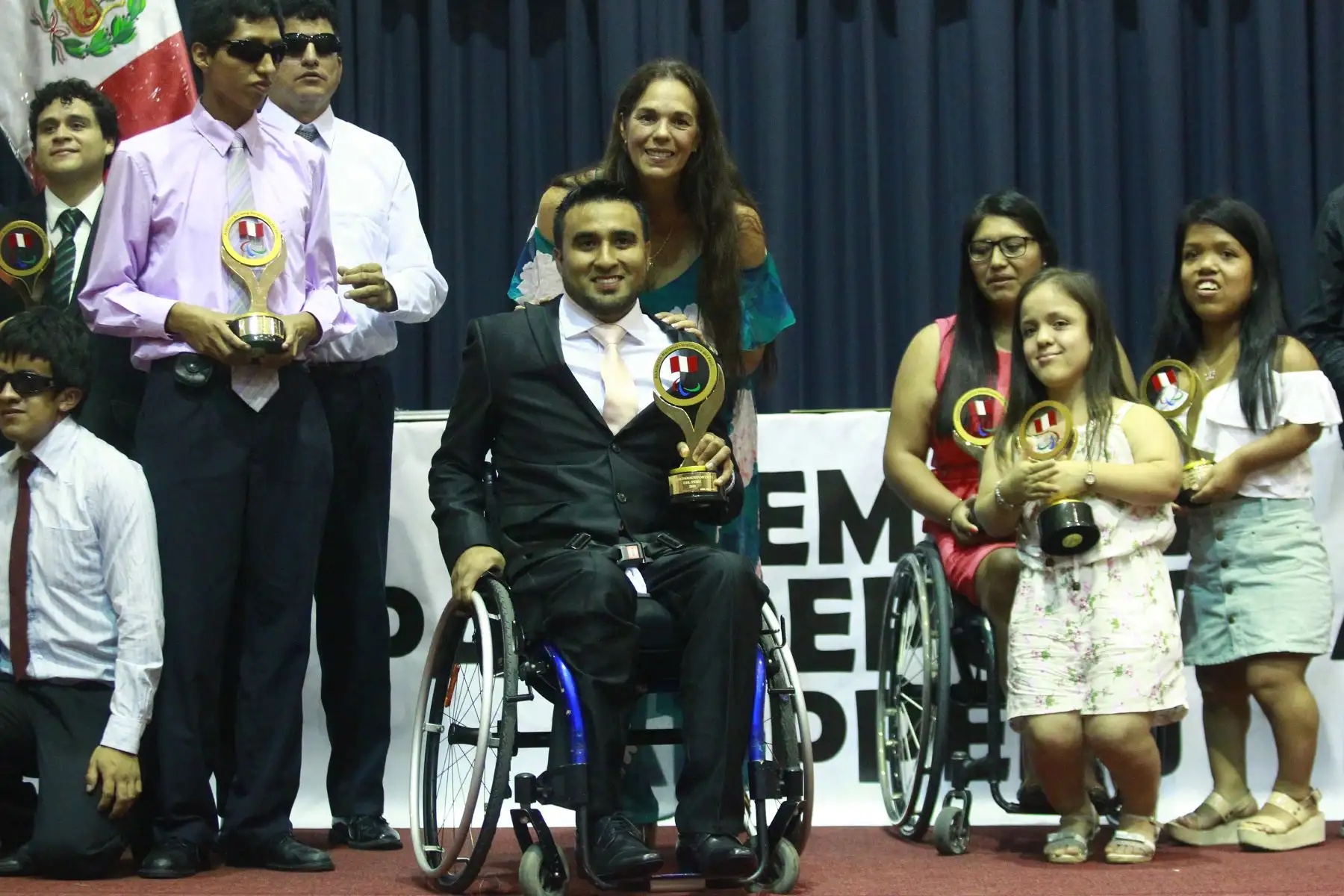 Asociación Nacional Paraolímpica del Perú premia a Jorge Garcela como mejor deportista Paradeportista  2018. Foto: ANDINA/Eddy Ramos