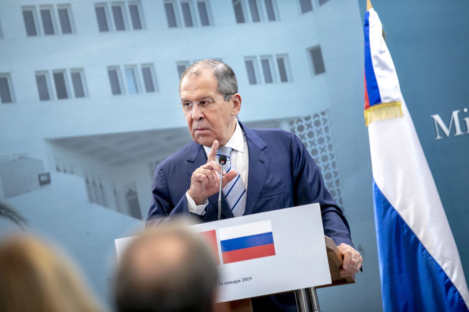 El Ministro de Asuntos Exteriores de Rusia, Sergei Lavrov Foto: EFE