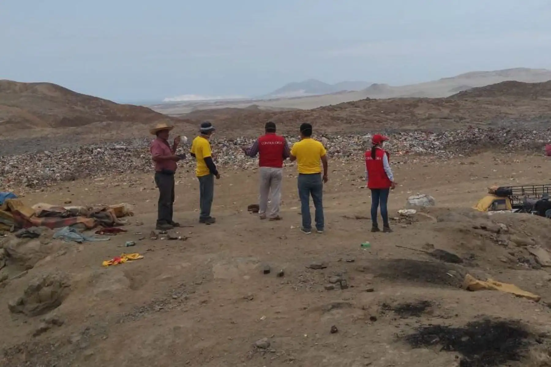 Auditores de la Gerencia Regional de Control de Áncash llegaron al botadero del distrito de Nuevo Chimbote.