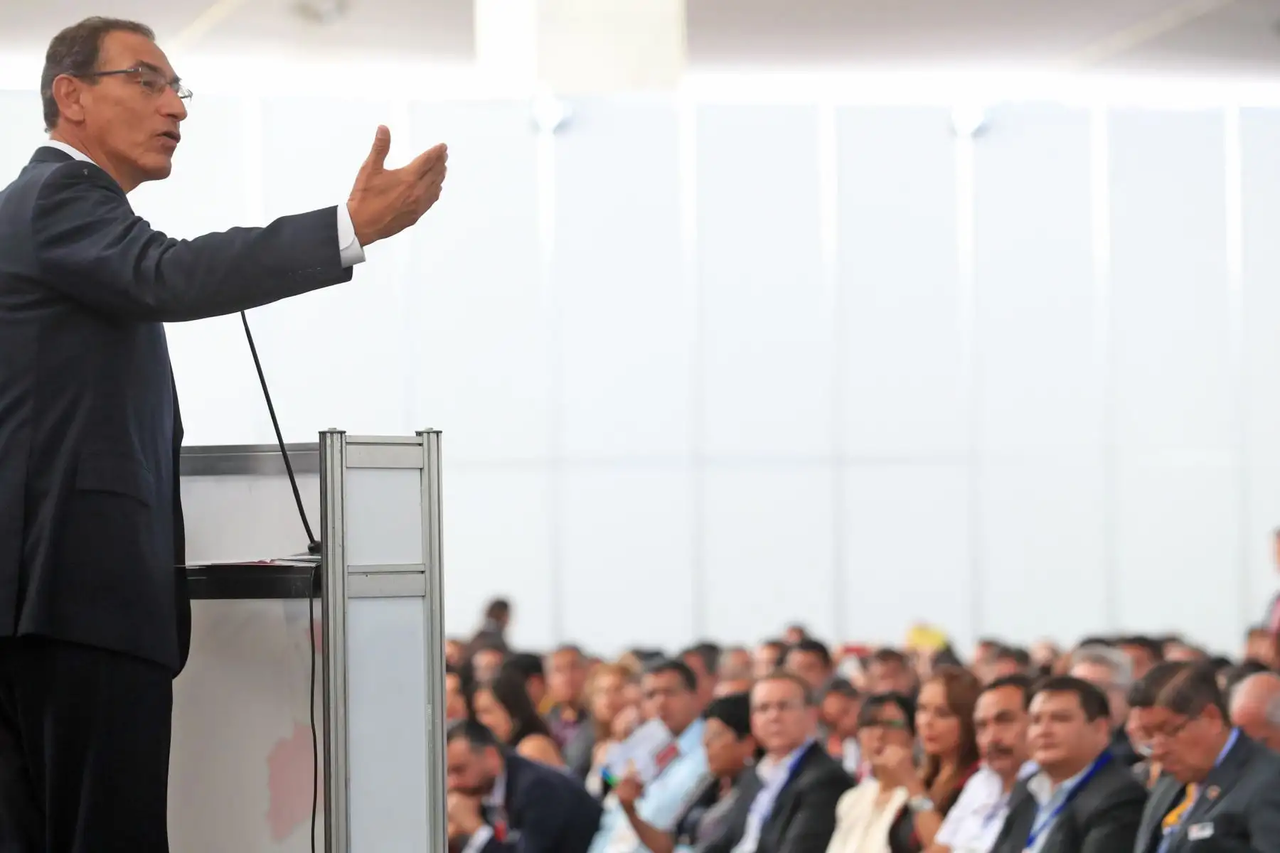 Jefe de Estado participa en el I Encuentro Nacional de los Gobiernos Locales, organizado por la Asociación de Municipalidades del Perú (AMPE). Foto: ANDINA/Prensa Presidencia