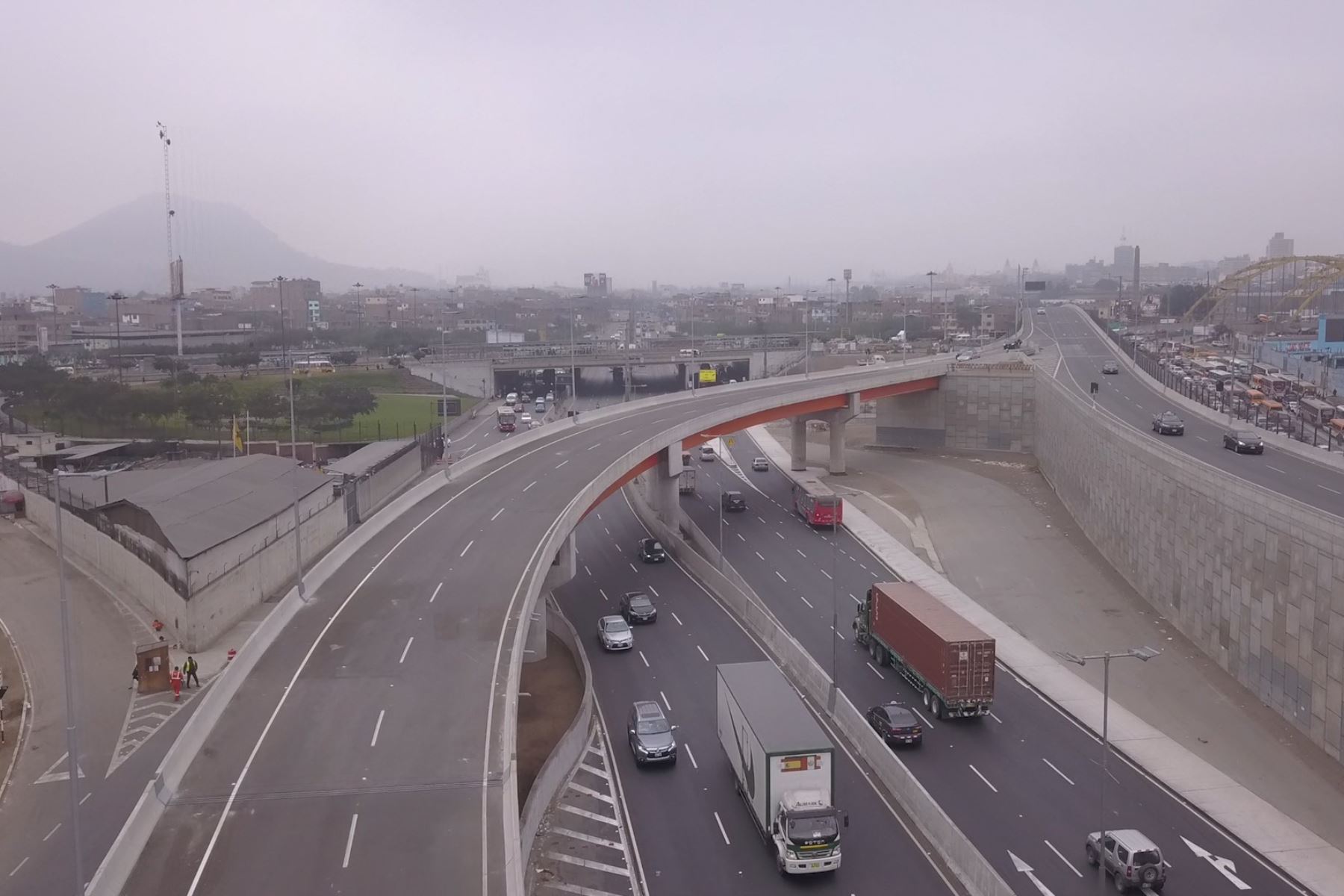 Viaducto de la Línea Amarilla. ANDINA/Difusión