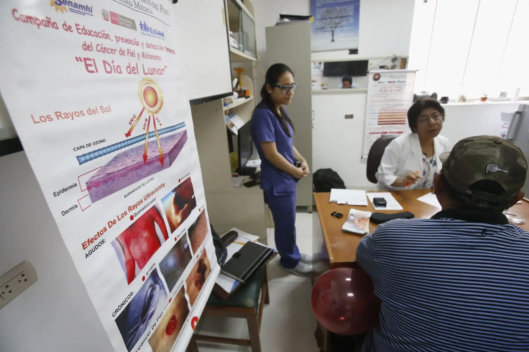 Instituto de Salud del Niño (INSN), inicia campaña de evaluación gratis de lunares, manchas y lesiones. Jornada que se lleva a cabo por el Día del Lunar. Foto: ANDINA/Nathalie Sayago