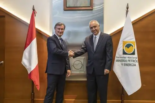 Nuevo Presidente Manuel Fumagalli y Luis Marchese Presidente saliente. Foto: Cortesía.