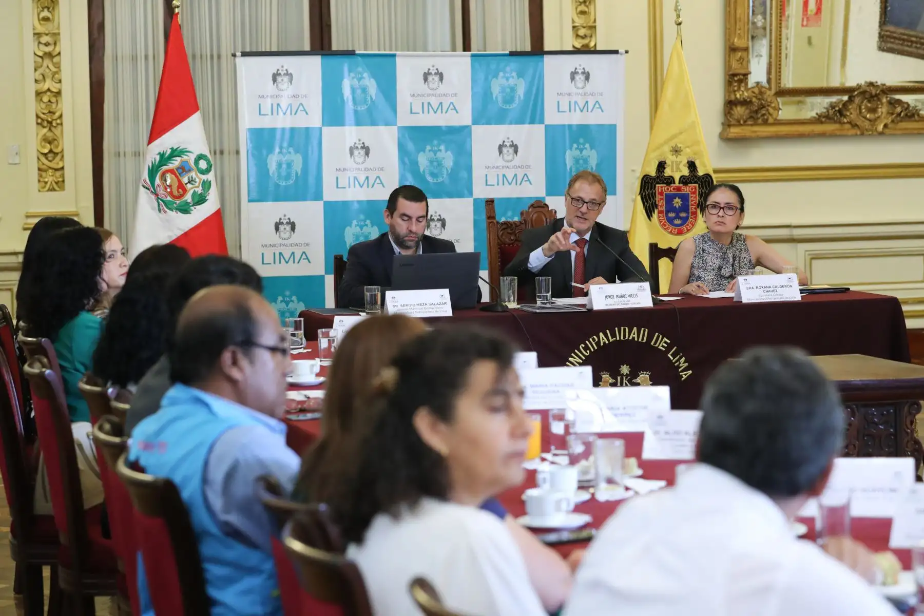 El Alcalde de Lima, Jorge Muñoz, presidió el primer Comité de Seguridad Ciudadana (Codisec) que contó con la presencia de autoridades civiles y policiales.

Foto: ANDINA/Juan Carlos Guzmán Negrini.