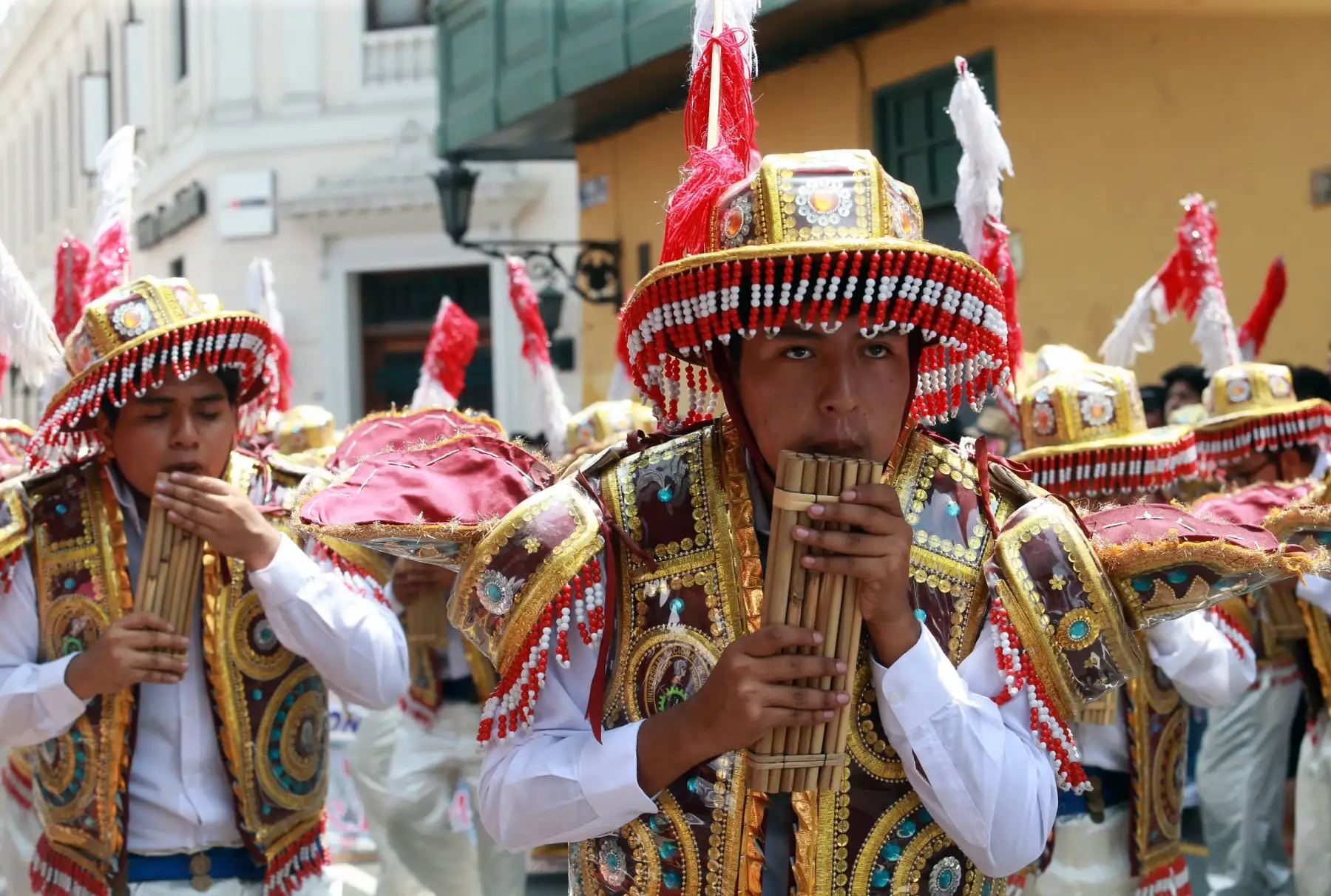 La festividad de la Virgen de la Candelaria, en el centro de Lima.Foto: ANDINA/Norman Córdova