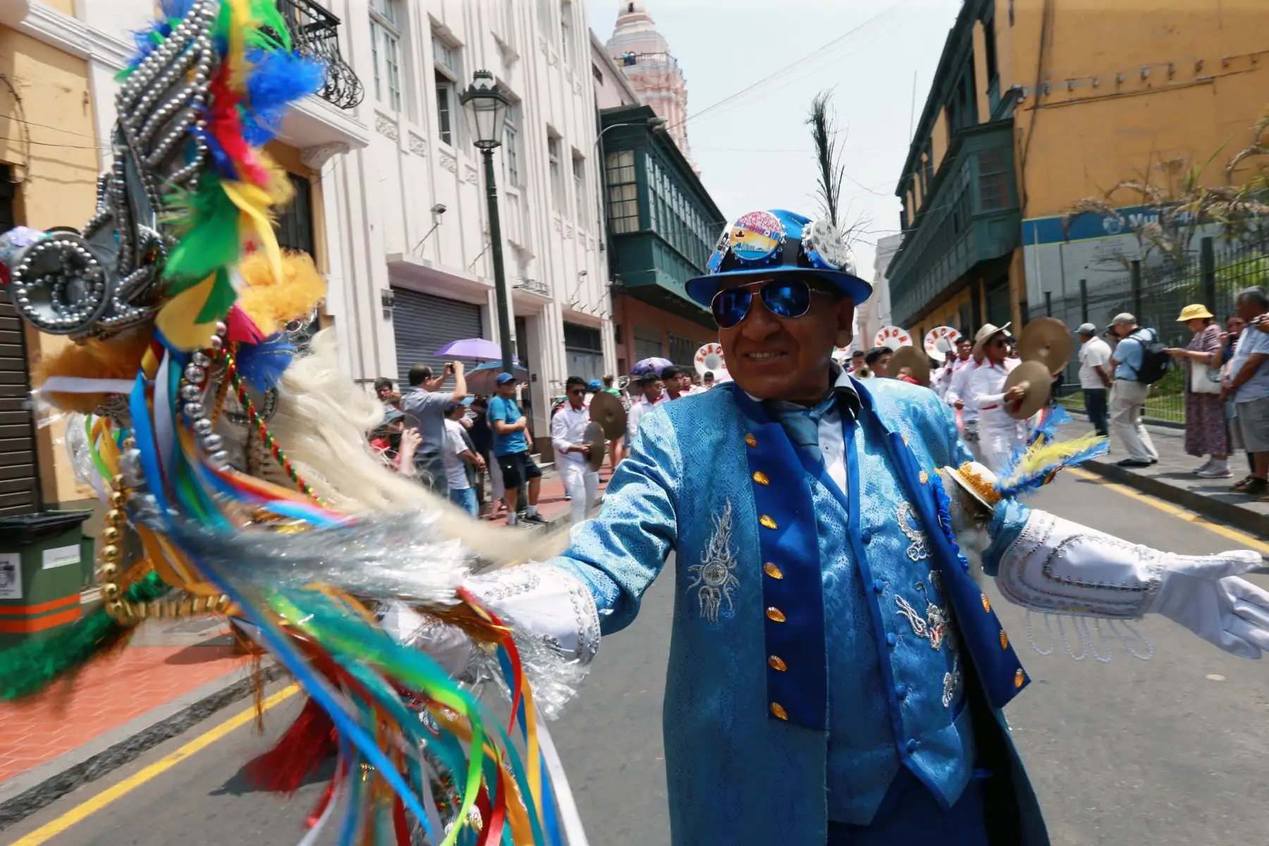 La festividad de la Virgen de la Candelaria, en el centro de Lima.Foto: ANDINA/Norman Córdova