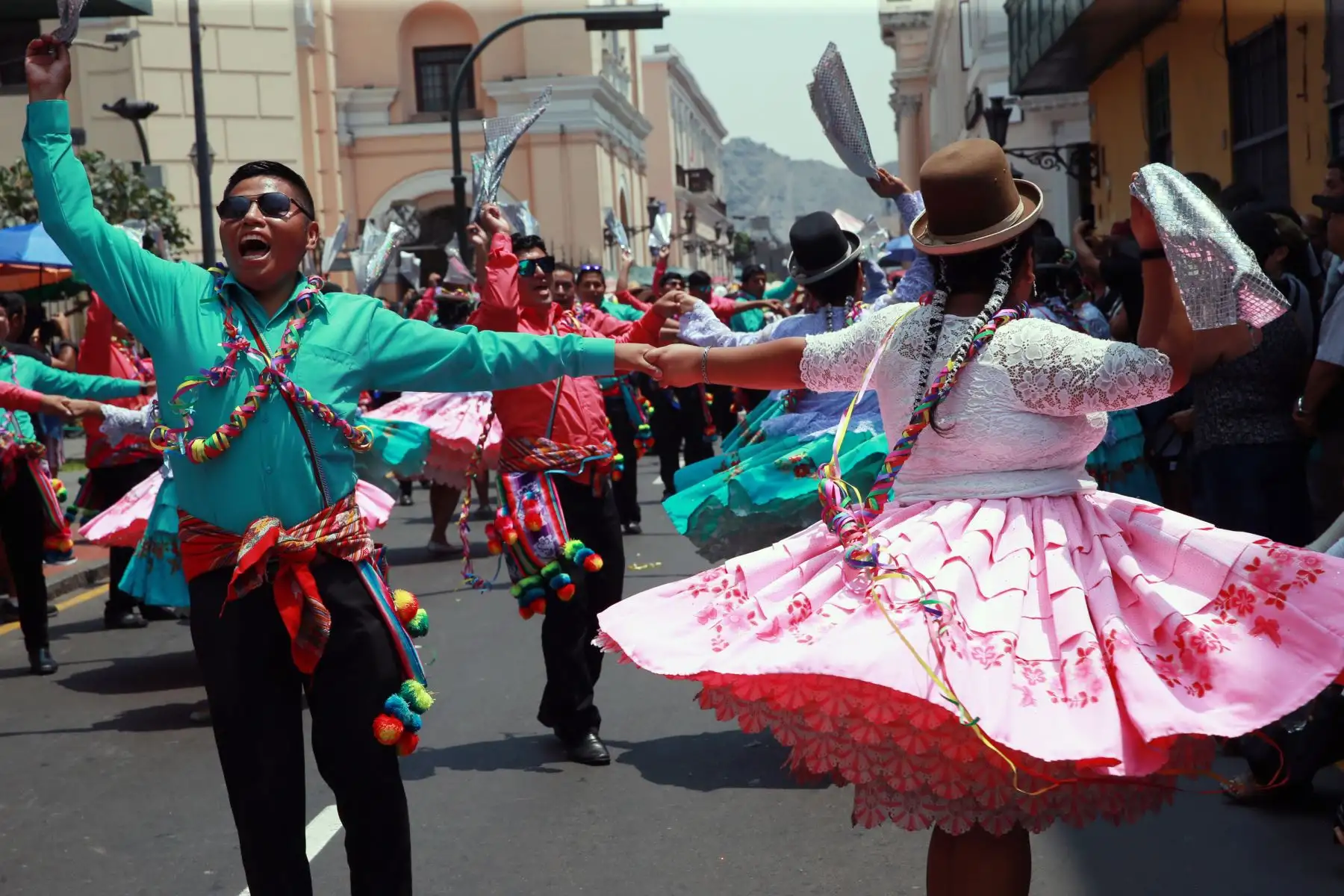 La festividad de la Virgen de la Candelaria, en el centro de Lima.Foto: ANDINA/Norman Córdova